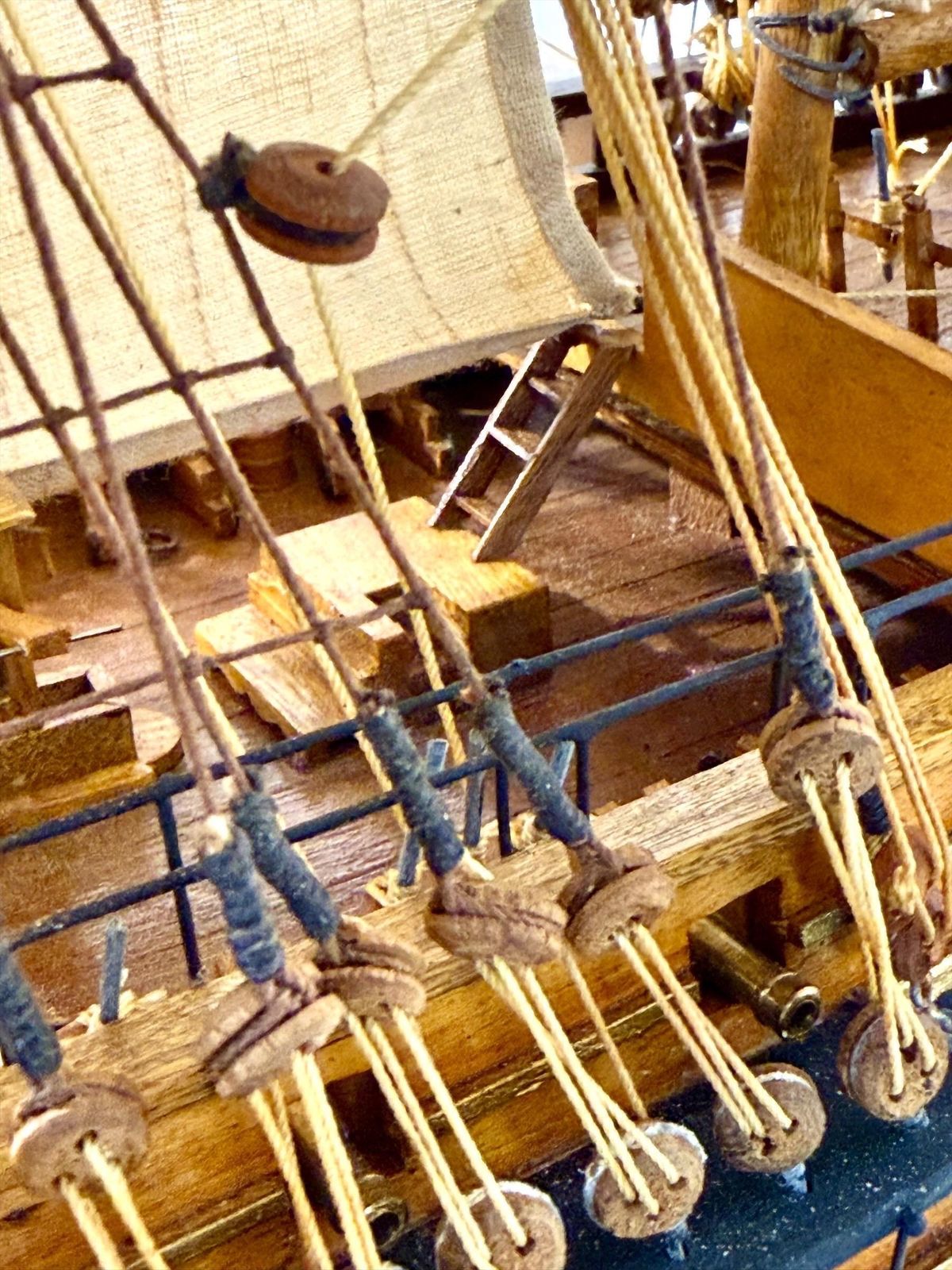Large French Warship Model "Le Superbe" 1784, Handcrafted photo buy