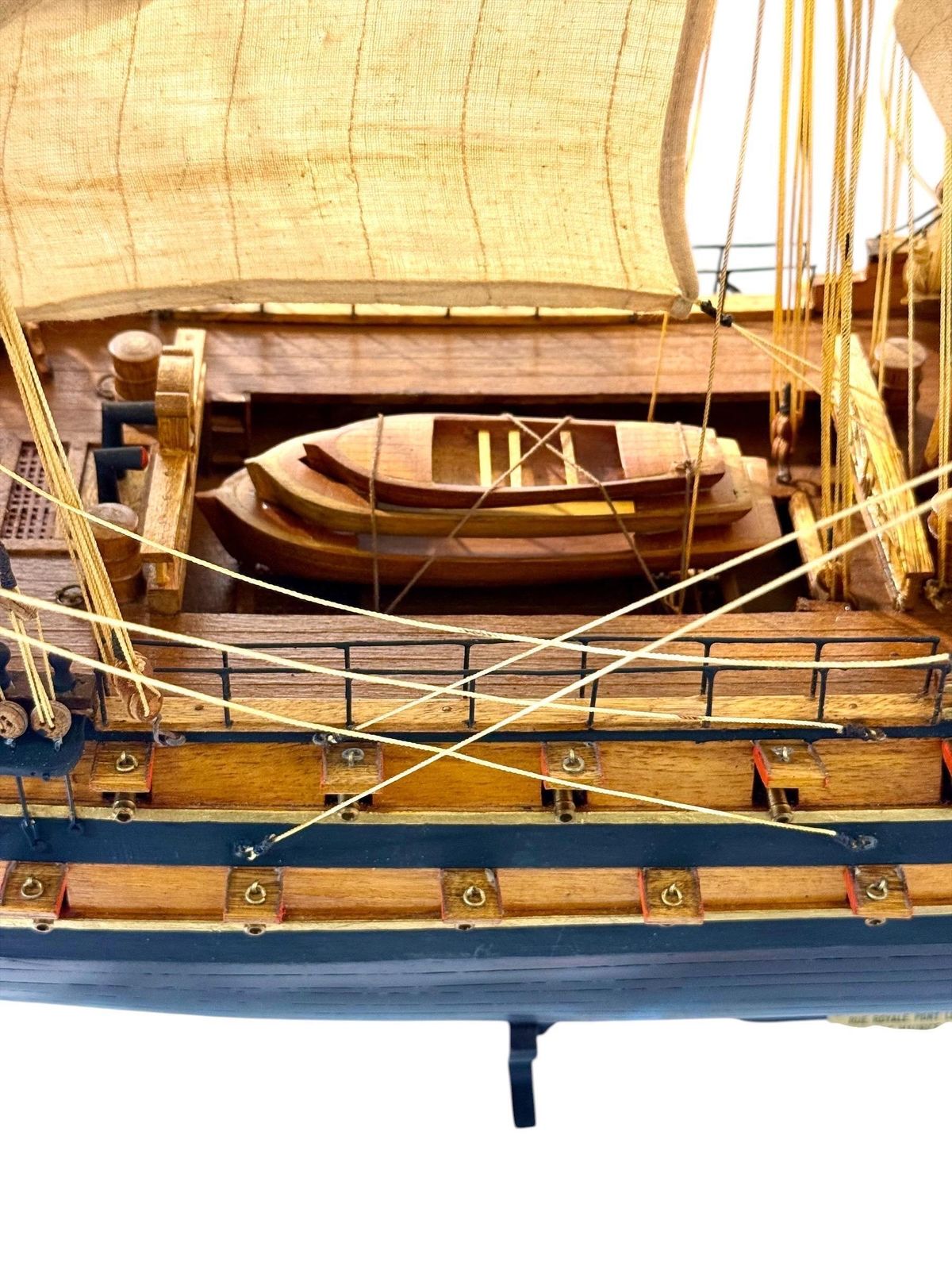 photo for sale Large French Warship Model "Le Superbe" 1784, Handcrafted