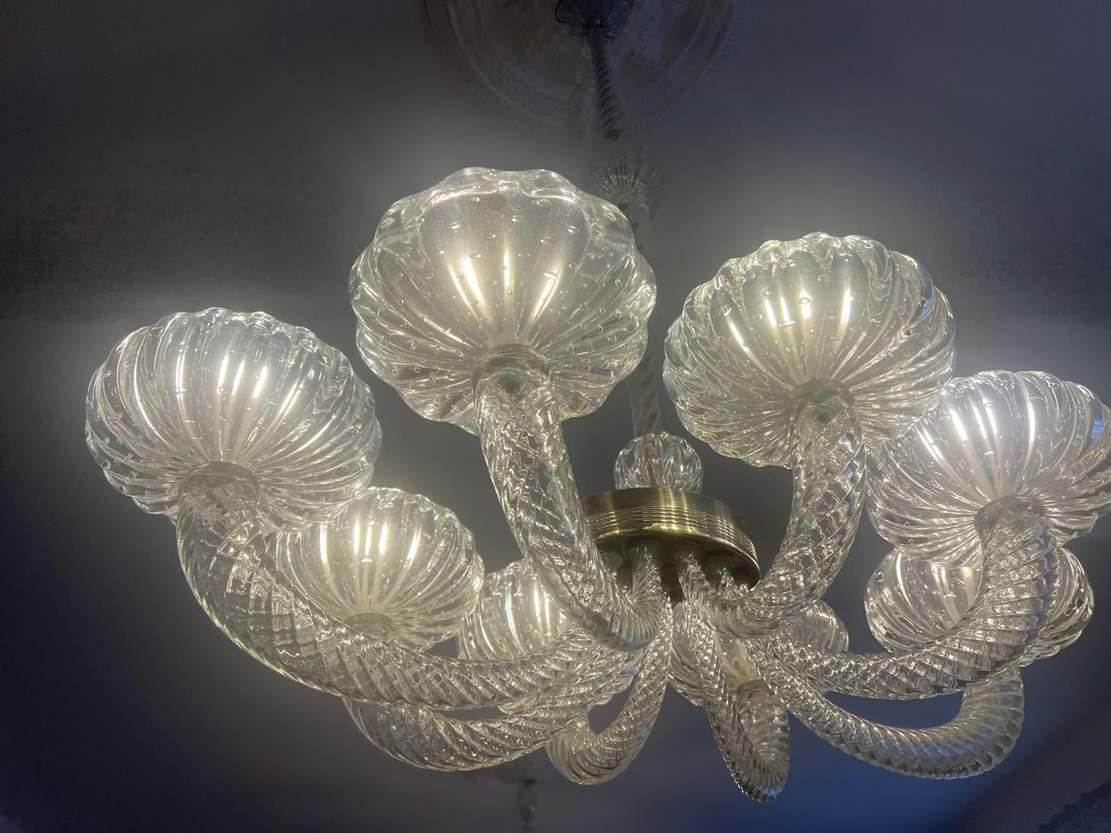 Chandelier By Barovier & Toso, Murano, 1940s photo 11943.0