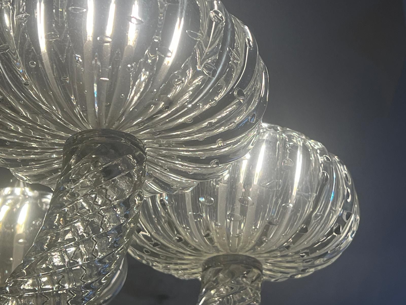 Chandelier By Barovier & Toso, Murano, 1940s photo buy