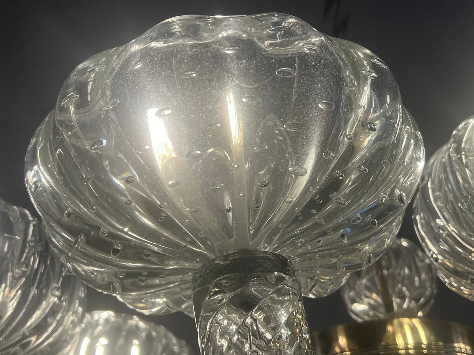 11943.0 Chandelier By Barovier & Toso, Murano, 1940s photo
