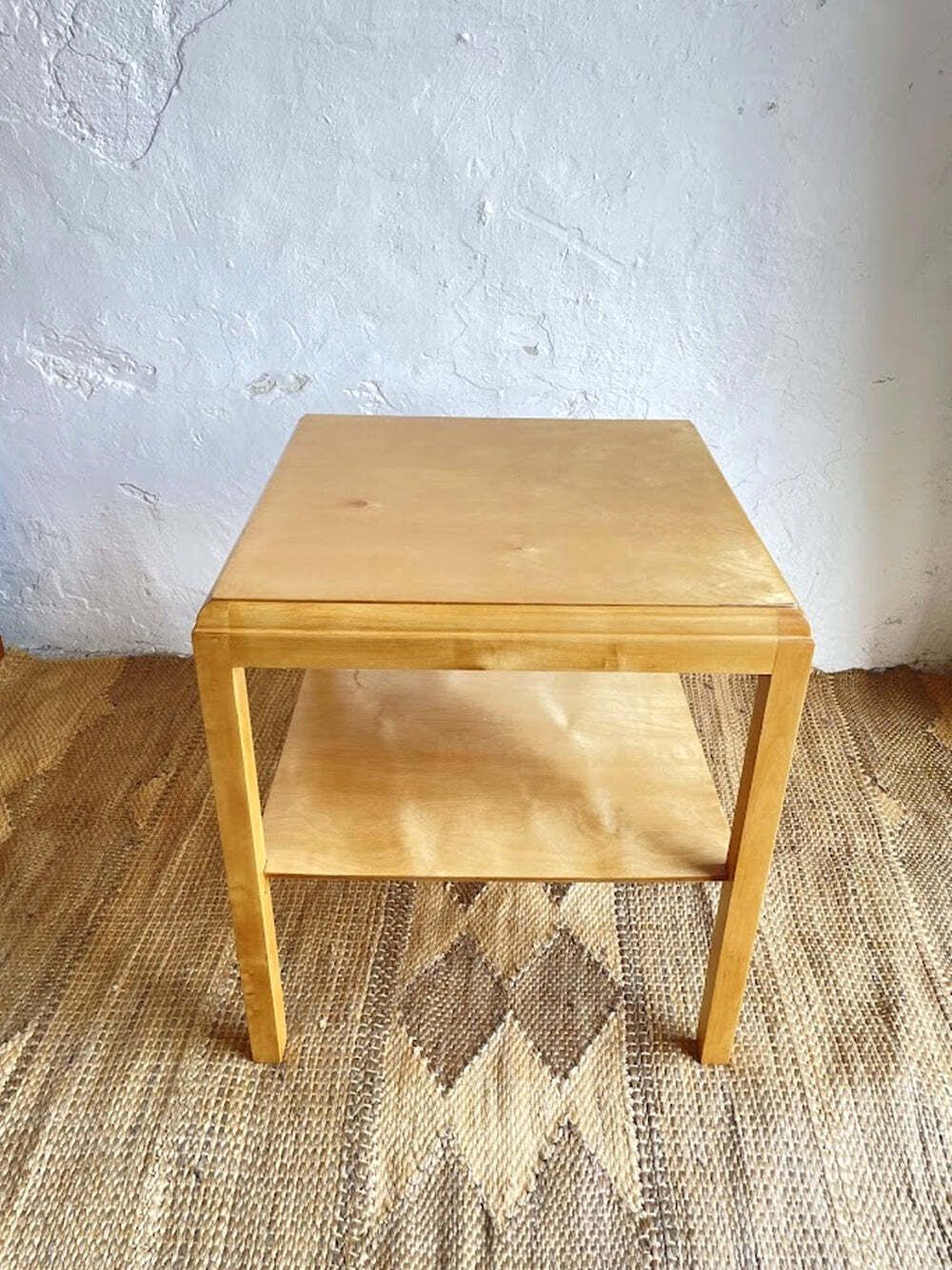 Swedish Modern Birch Side Table, Circa 1950 photo Furniture