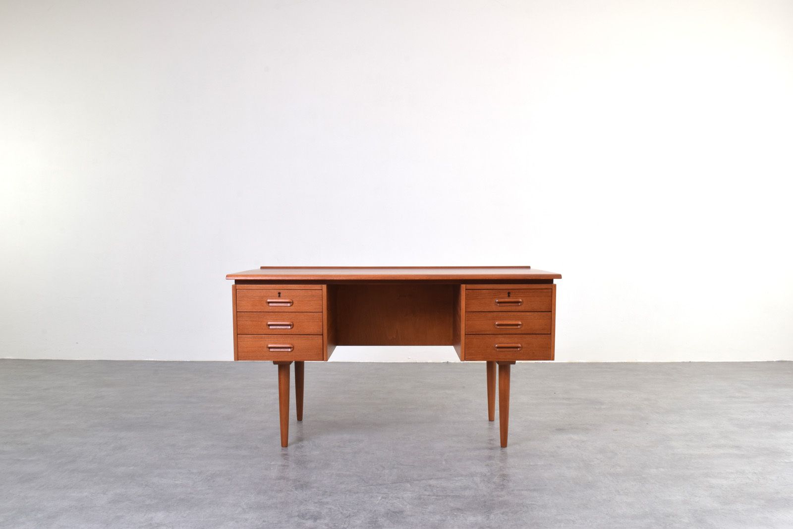Mid Century Danish Teak Executive Desk, 1960s.