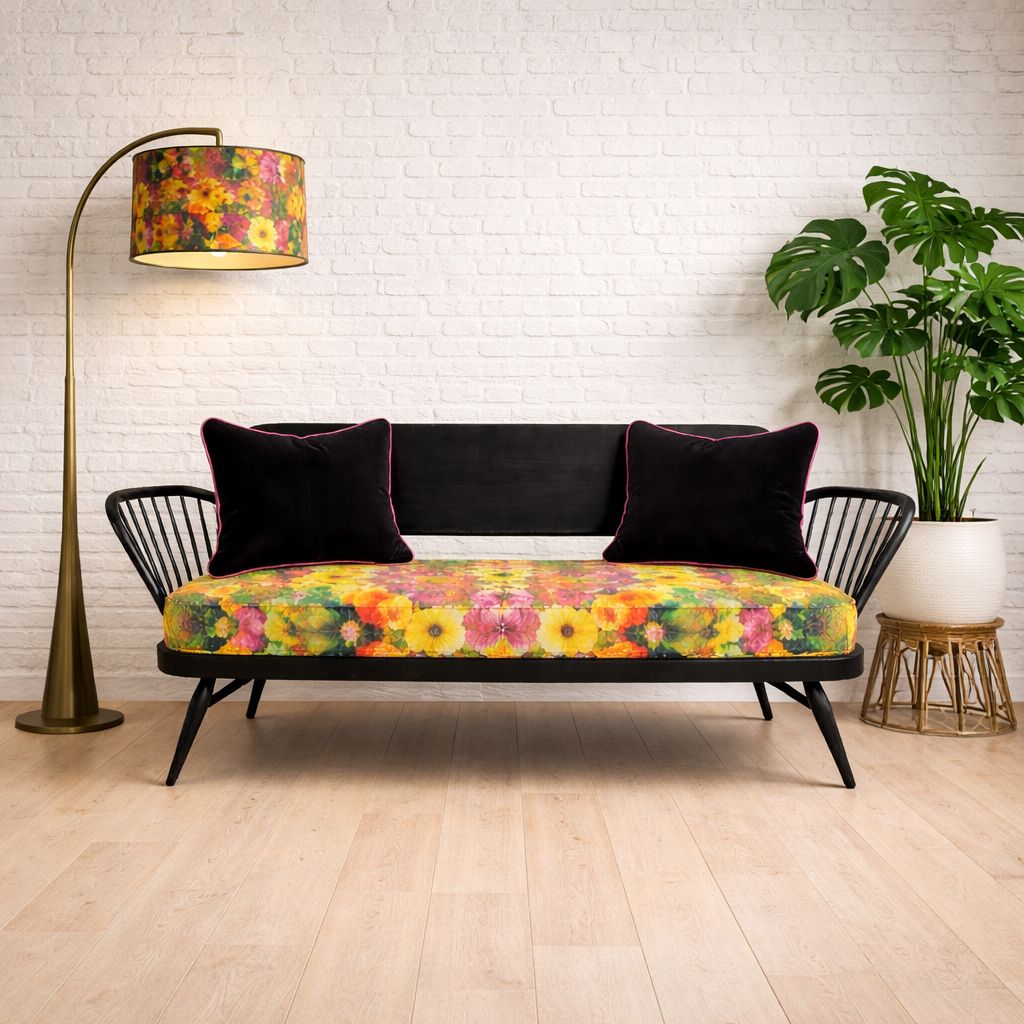 photo furniture Black Ercol Daybed Sofa Mcm    Choose Your Own Fabric