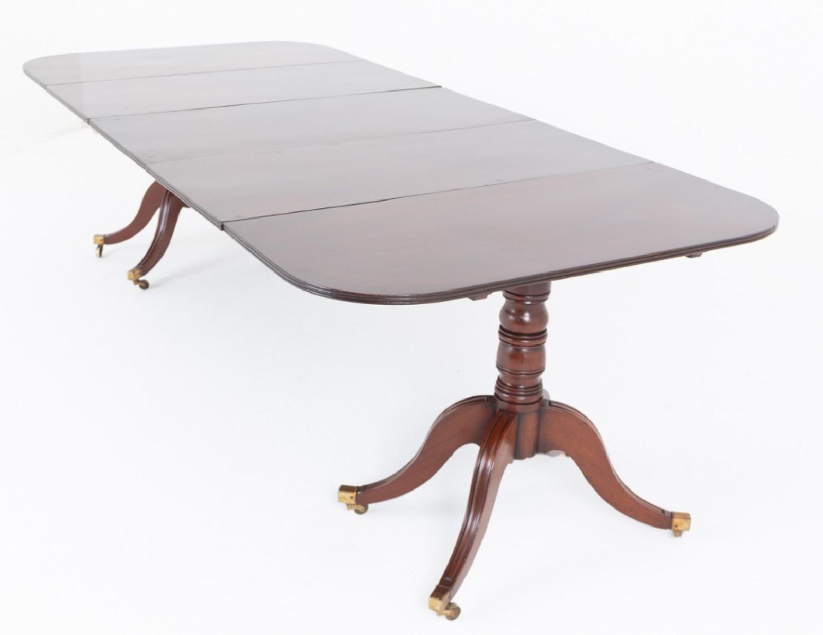 Furniture Period Regency Dining Table Mahogany Two Pedestal 1810 photo