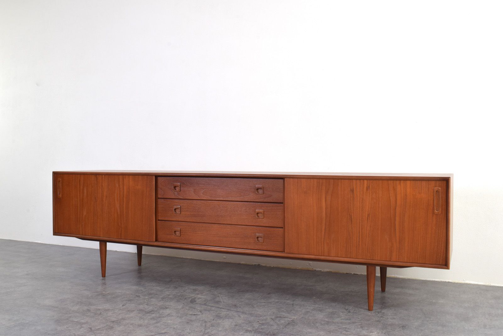 Mid Century Danish Teak Sideboard photo vintage