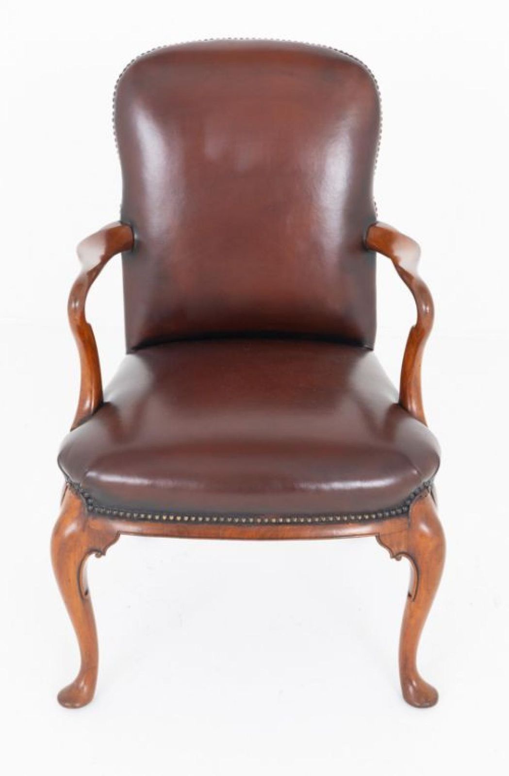 Georgian Revival Desk Chair Leather Seat photo furniture
