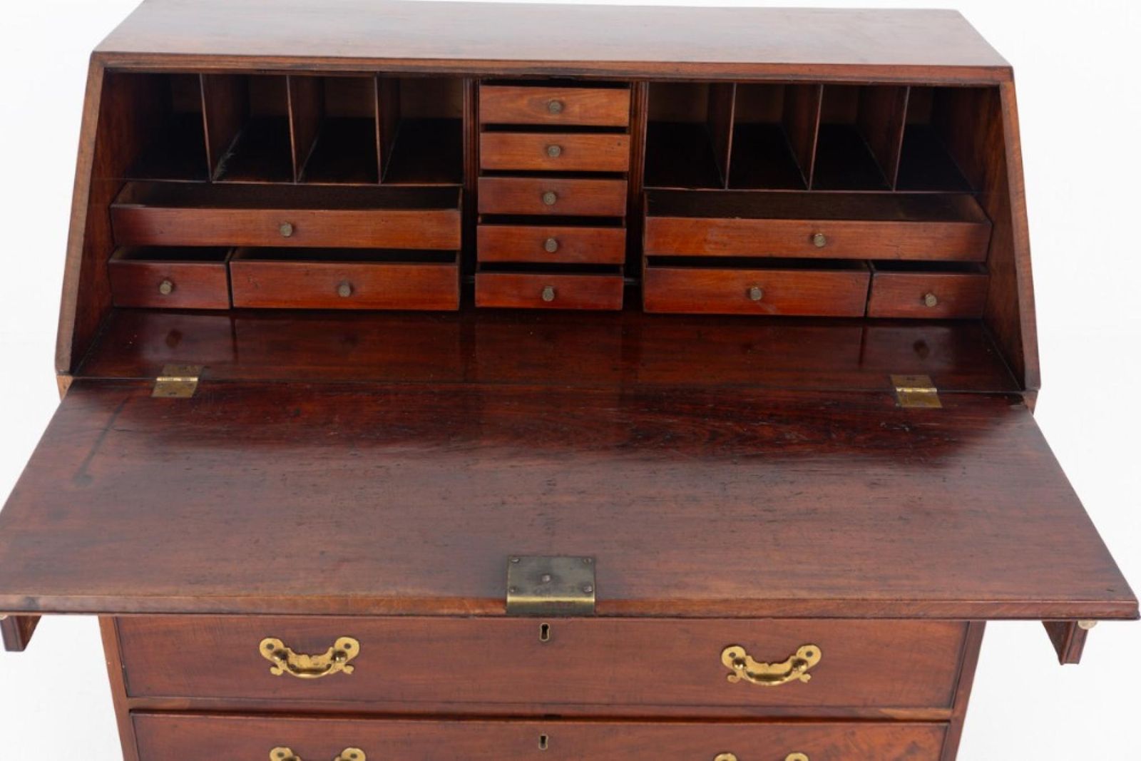 Georgian Bureau Desk Period Antique Mahogany 1800 photo 1295.0