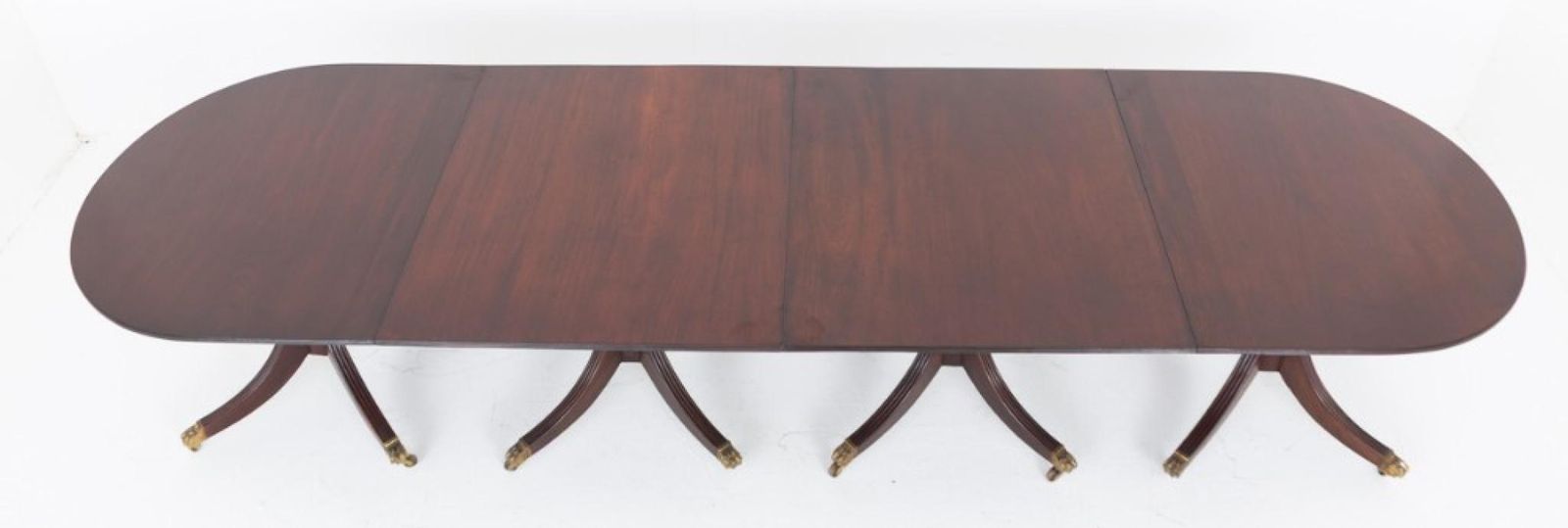 Regency Pedestal Table Xl Revival Mahogany 24 Seater photo Furniture
