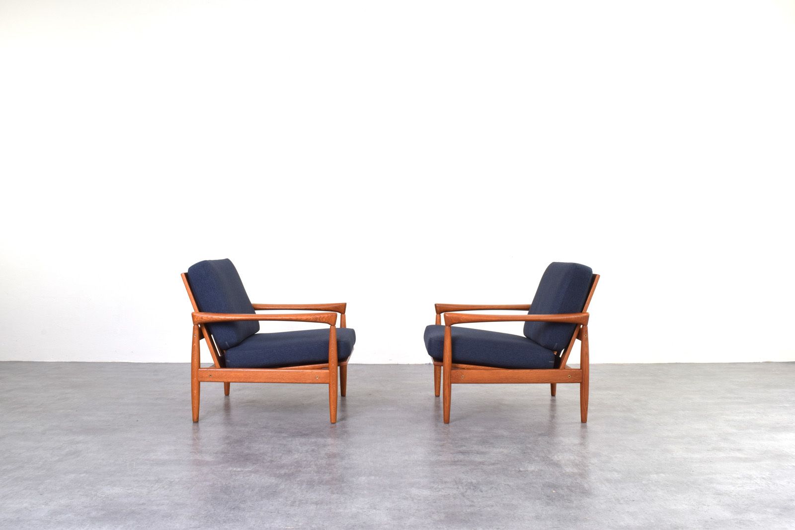 Mid Century Oak Kolding Armchairs By Erik Wørts For Ikea, 1960s, Set Of 2 photo furniture