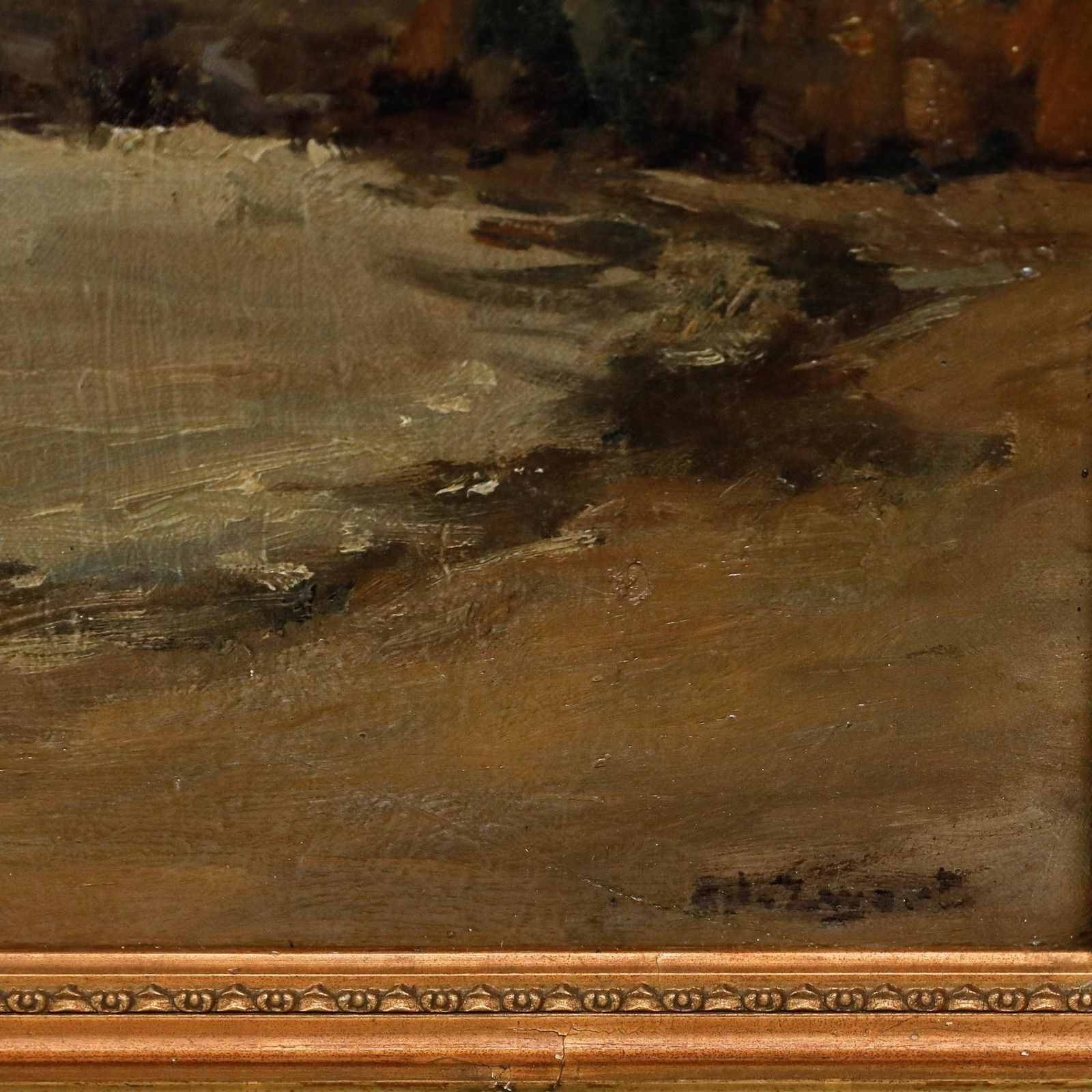Arie Zwart (1903 1981) Framed 1935 Oil, Along The Waal photo vinterior