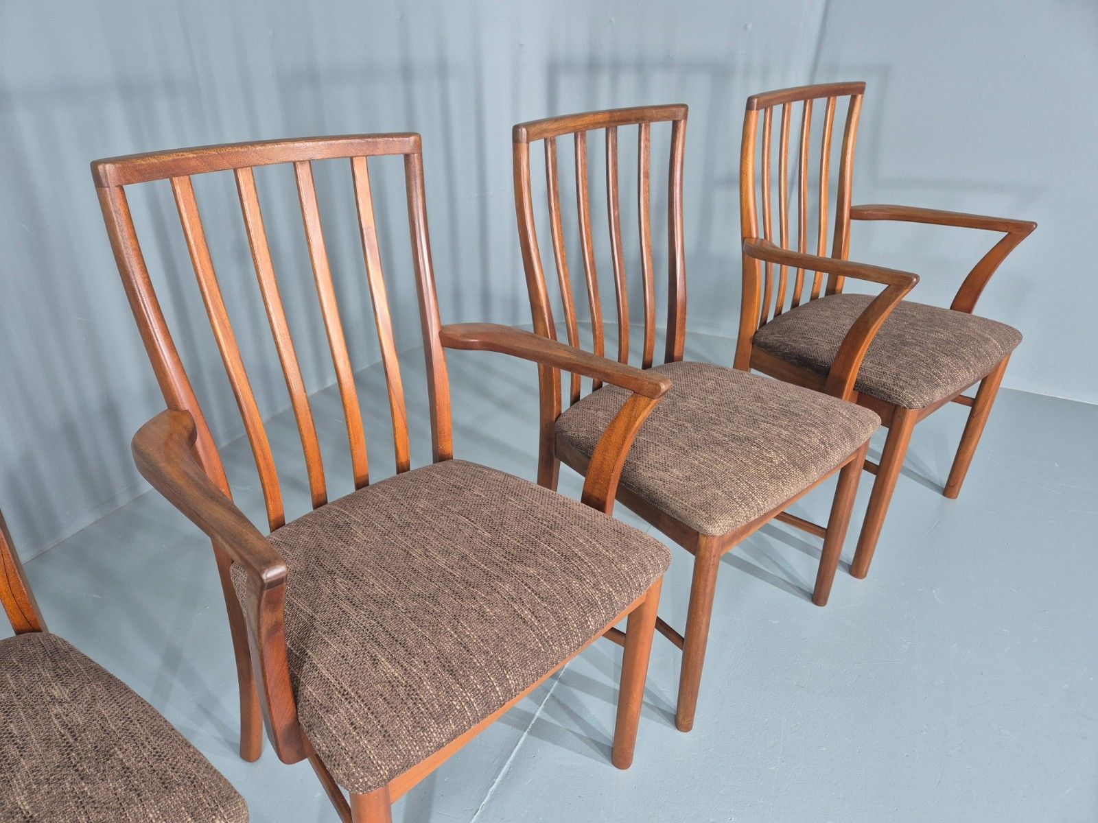 6 Vintage McIntosh Dining Chairs Mid Century Design 1970s Retro Eb11913 Mdin photo vinterior