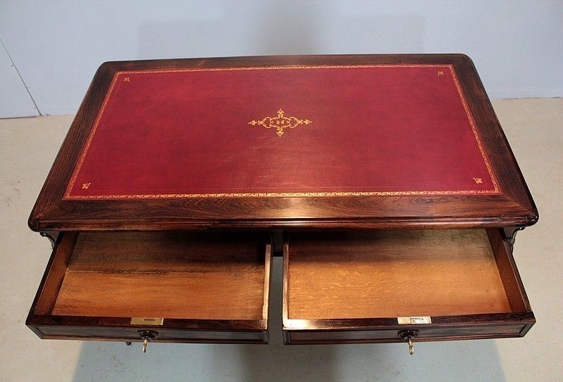 Louis XV Table Desk In Rosewood 19th photo for sale