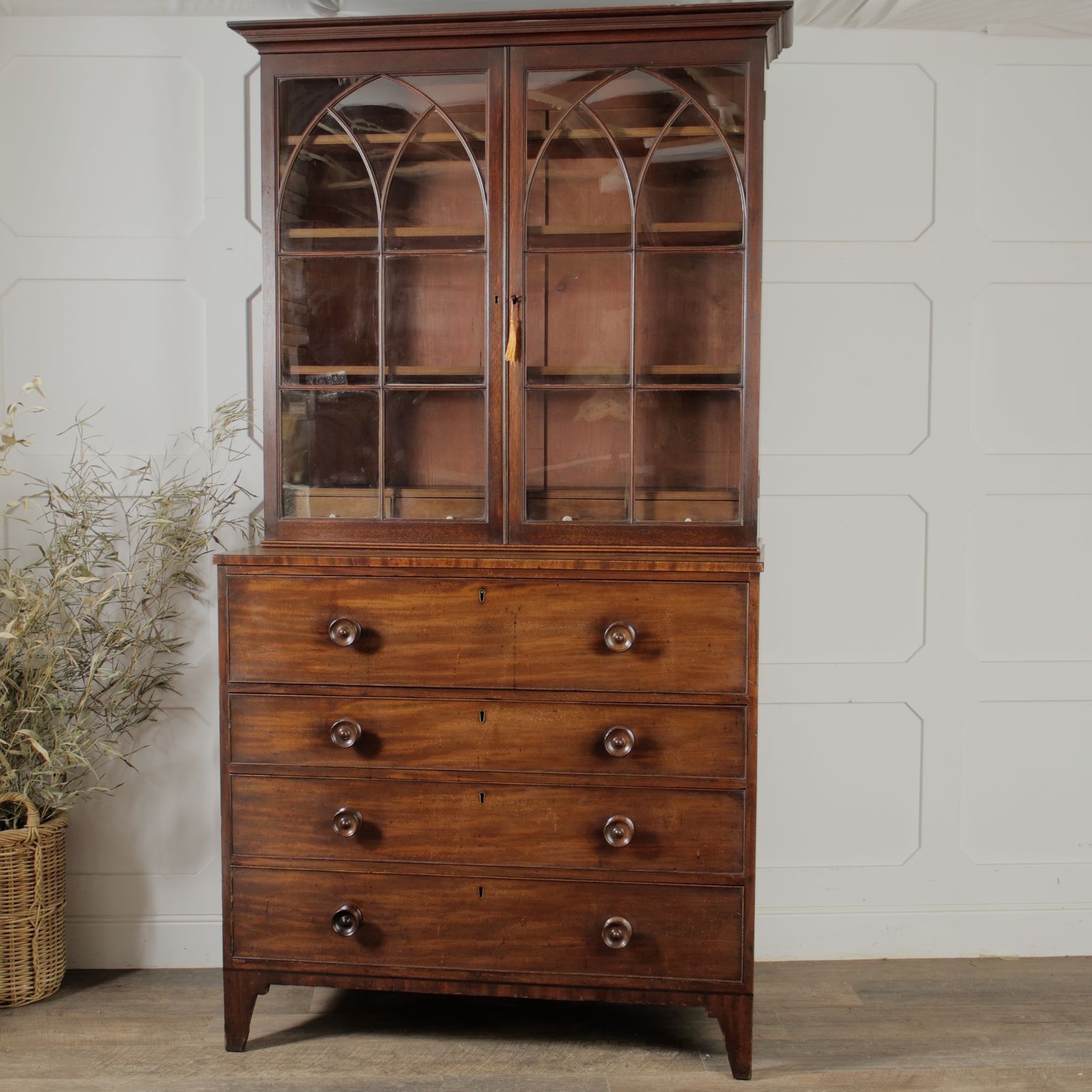 Early To Mid 19th Century Secretaire Bookcase
