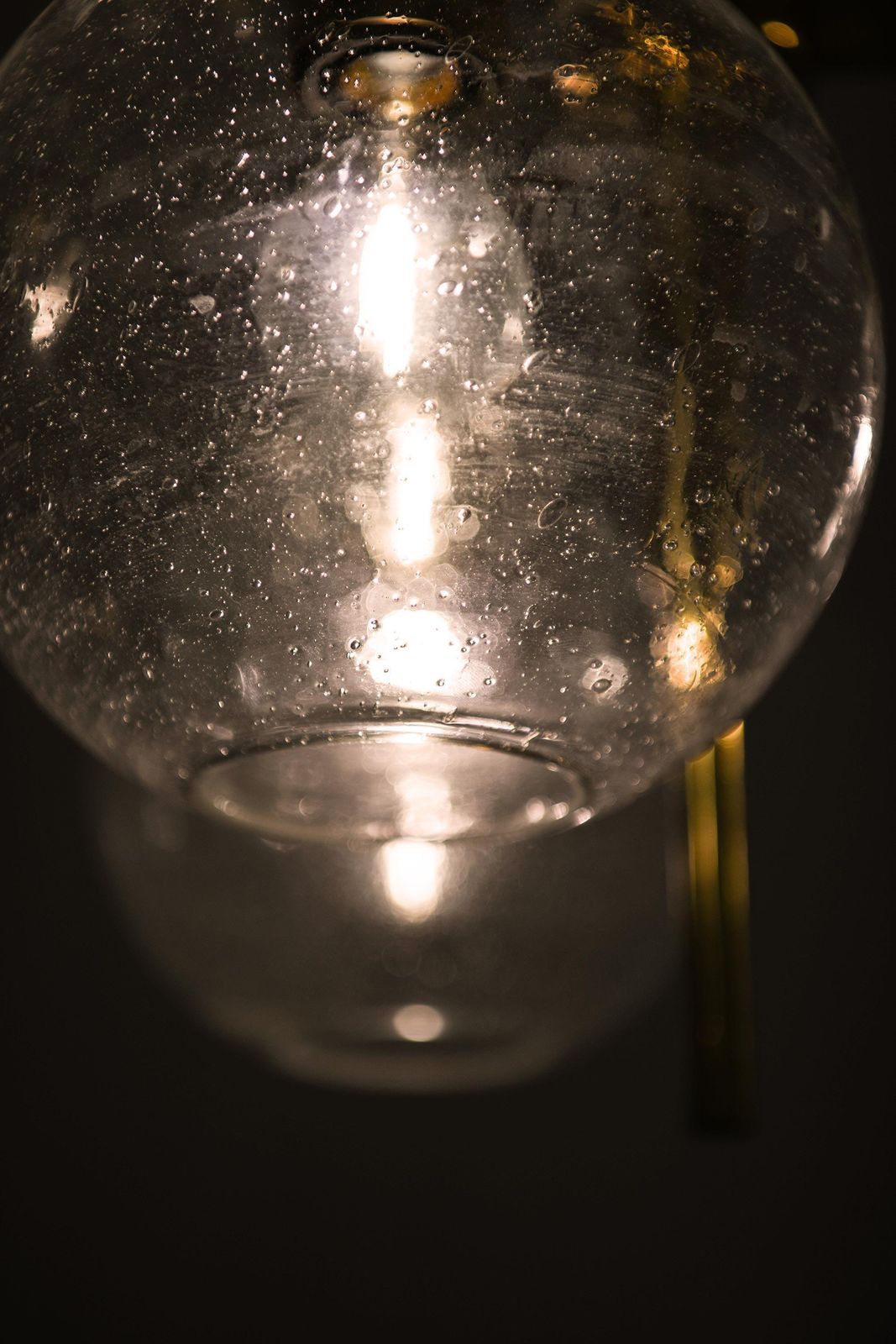 Ceiling Lamp In Brass And Glass By Hans Agne Jakobsson, 1950s photo 3889.0