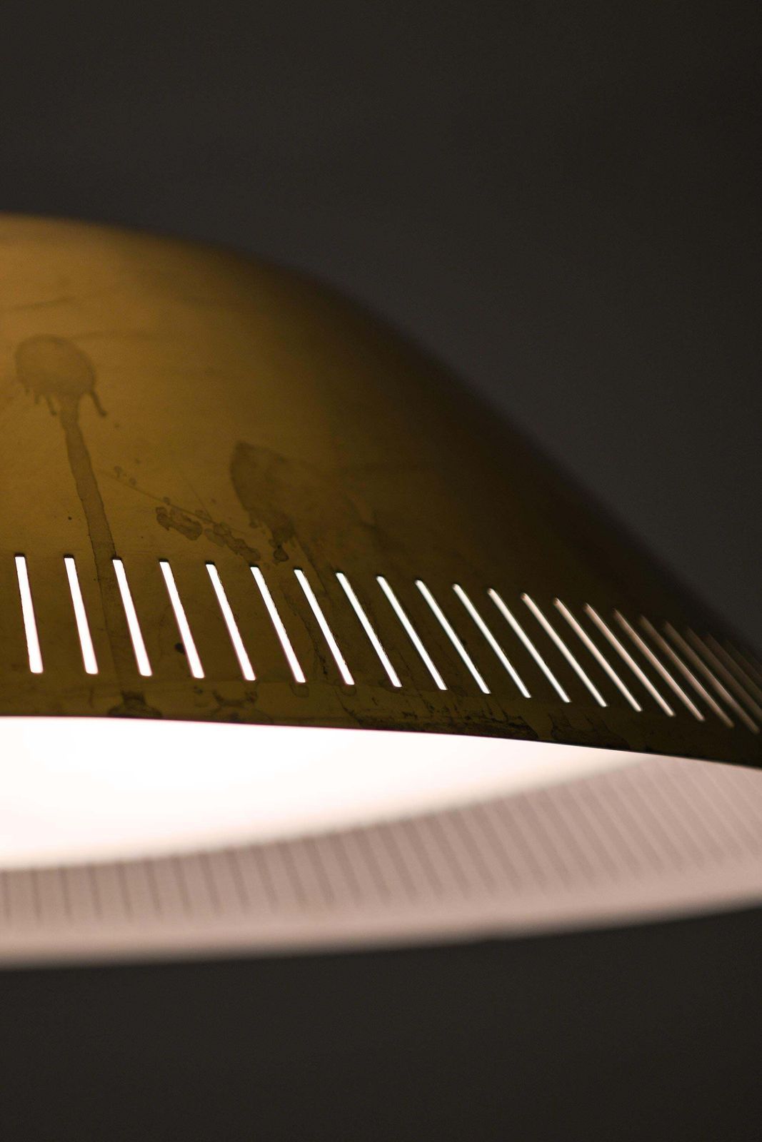Ceiling Lamp In Brass And Glass By Lisa Johansson Pape, 1950s photo vinterior