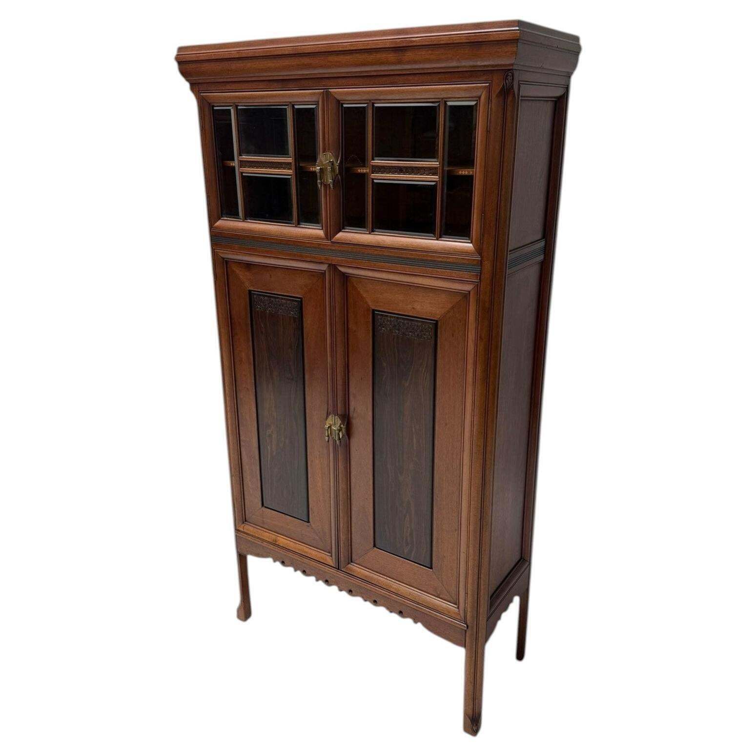 Arts & Crafts Cupboard By Kees Oosschot For J.B. Hillen Amsterdam, 1900s