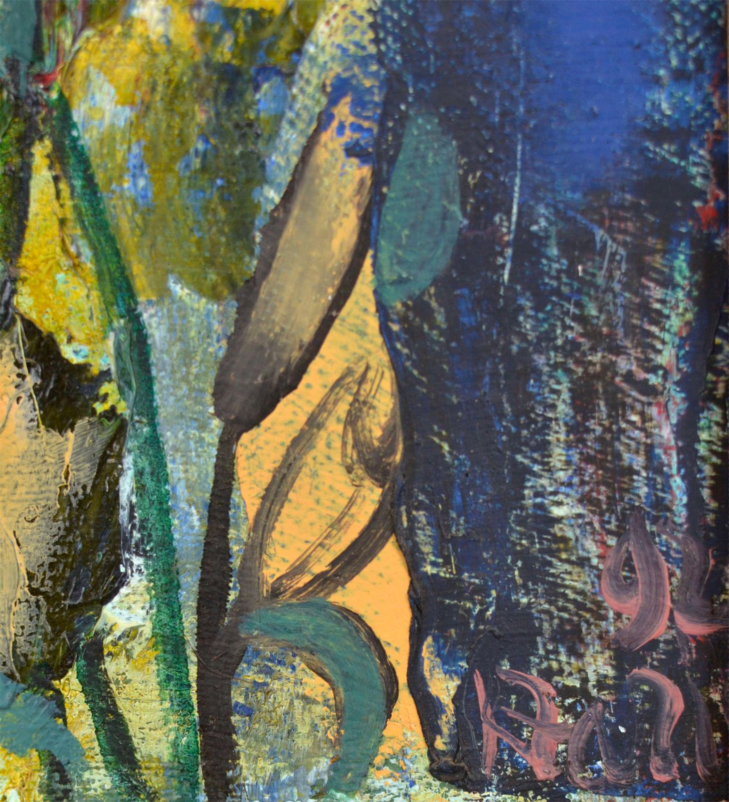 Rudolfs Pinnisunder The Moonlight. By Kristaps Zarins. 1992. Oil On Canvas. 40x50 Cm. Signed1992 photo Art