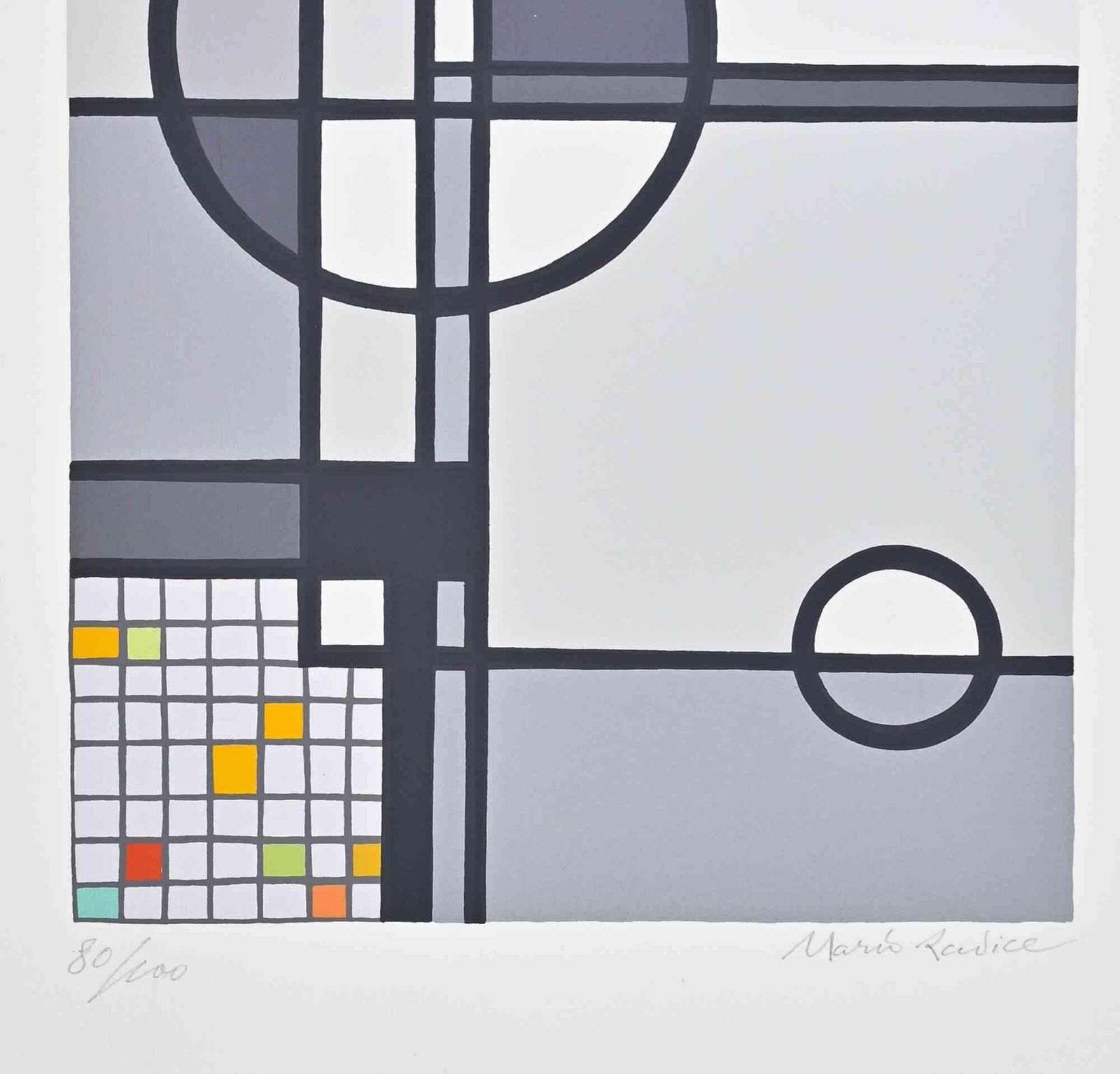 Mario Radiceabstract Composition   Screen Print By Mario Radice   19641964 photo furniture