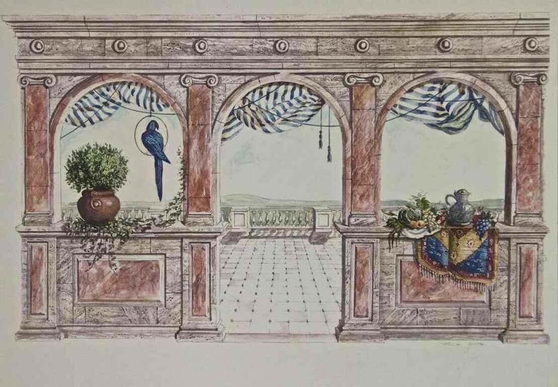 Patrica Smithnature On Terrace   Offset By Patrica Smith   Mid 20th Centurymid 20th Century
