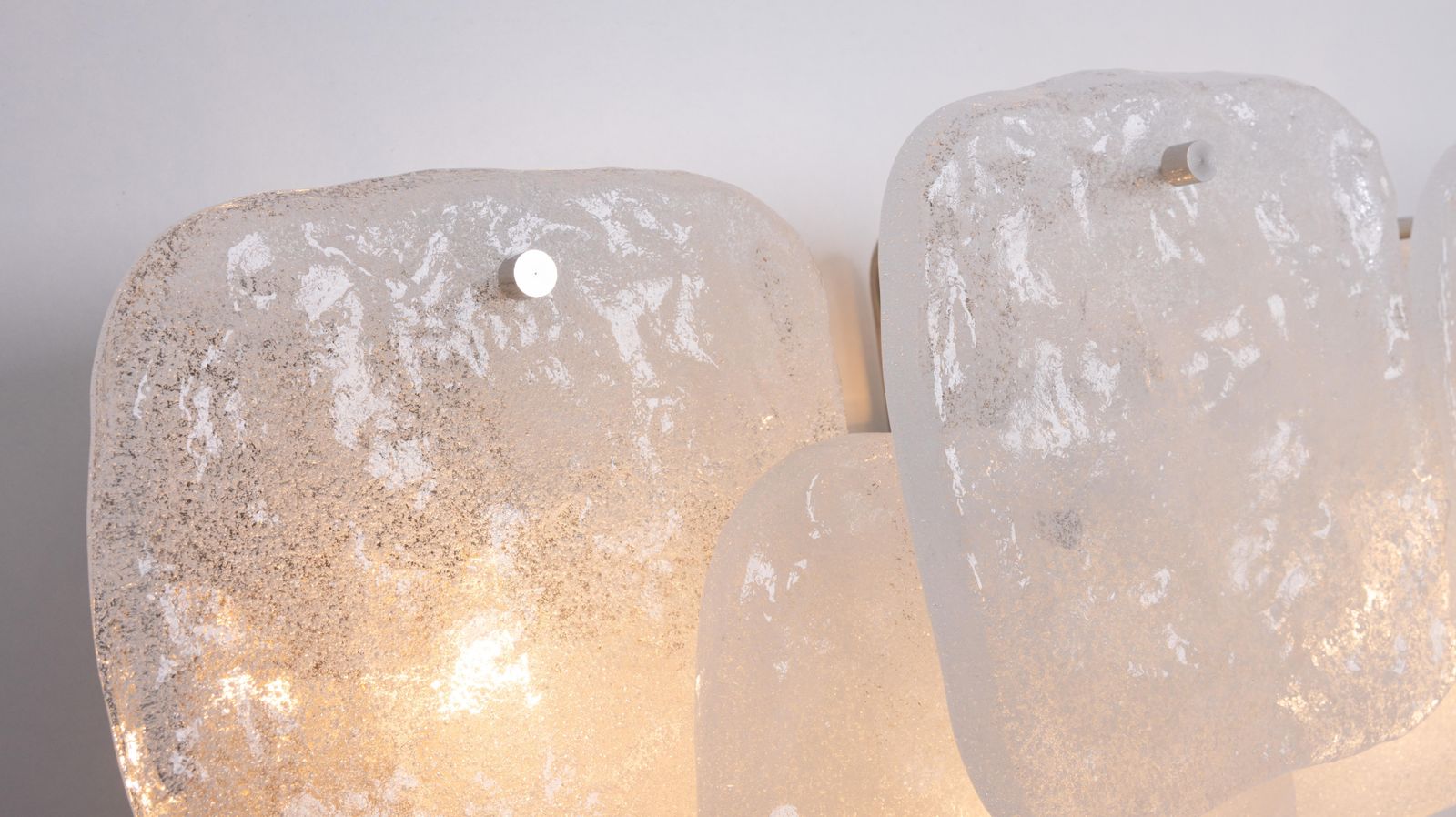 1 Of 3 Large Kalmar Wall Light Murano Glass By Kalmar, Austria, 1960s photo vintage