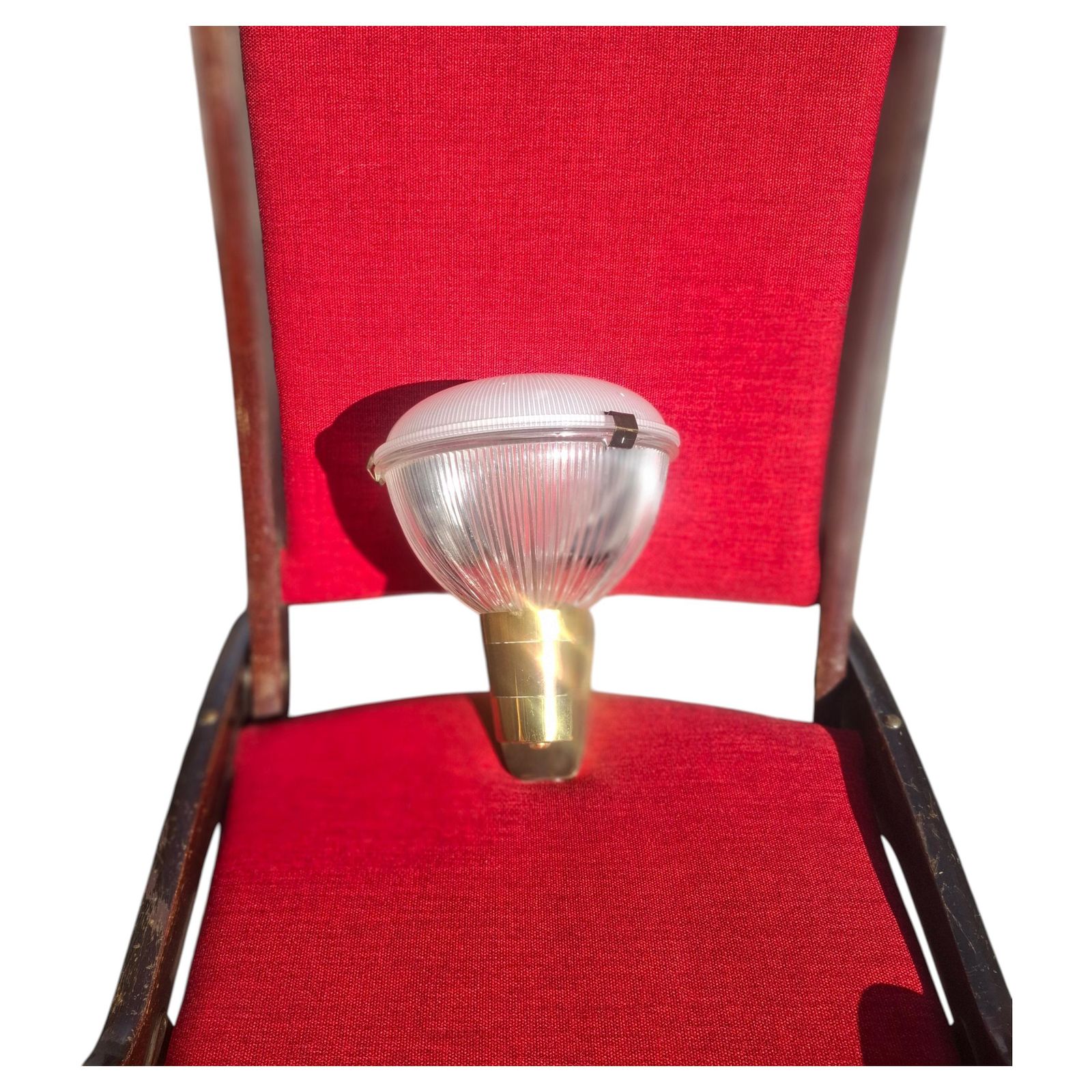 Ignazio Gardella Azucena Lp6  Sconce Brass Glass Burnished Brass 1960 Italy