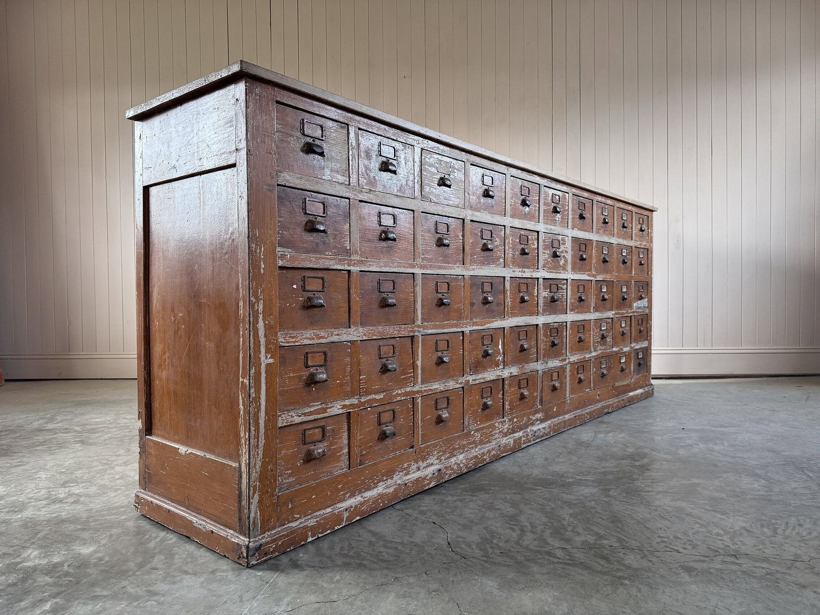 1930’s Industrial Bank Of Drawers photo for sale