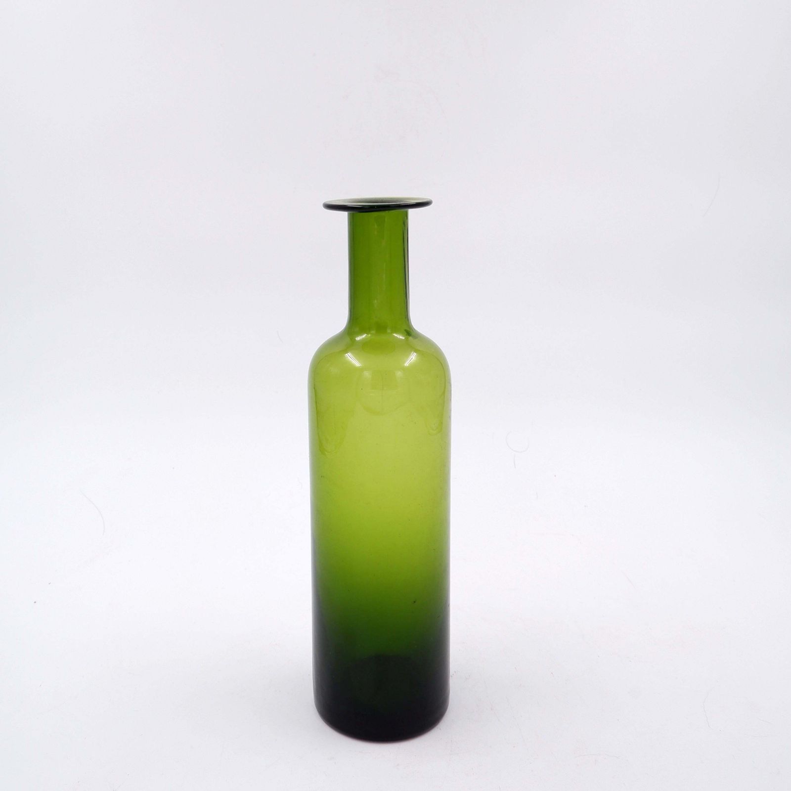 Mid Century Green Glass Vase / Bottle Nanny Still Style photo furniture