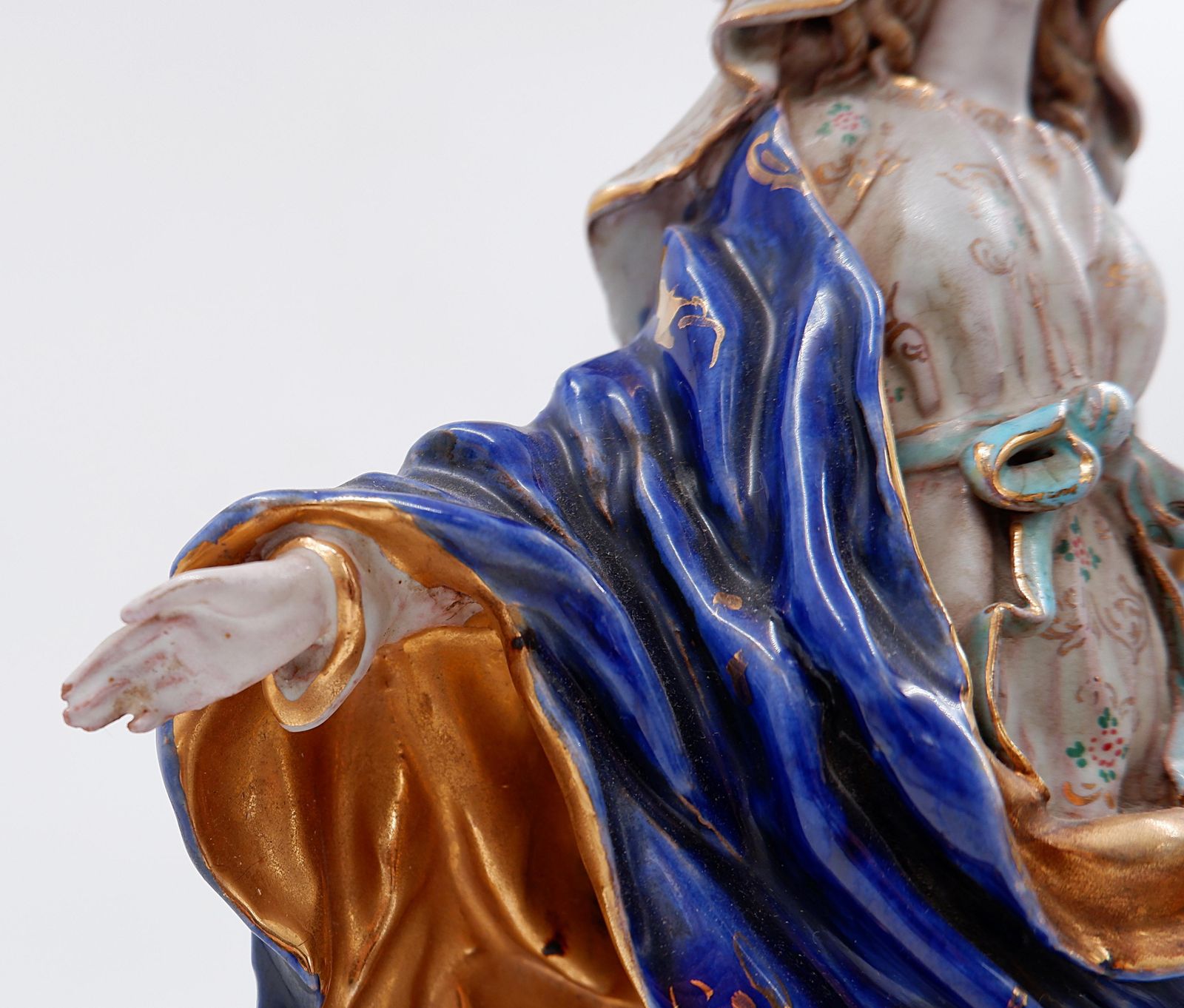 Polychrome Earthenware " Assumption Of Mary" By Eugenio Pattarino   1960s photo Art