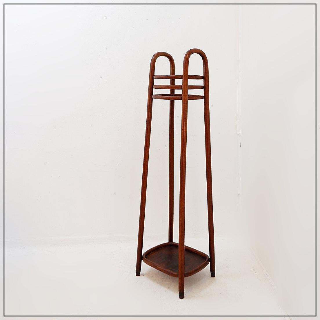Bentwood Pedestal   Flower Stand Attributed To Jacob & Josef Kohn, 1890s photo for sale