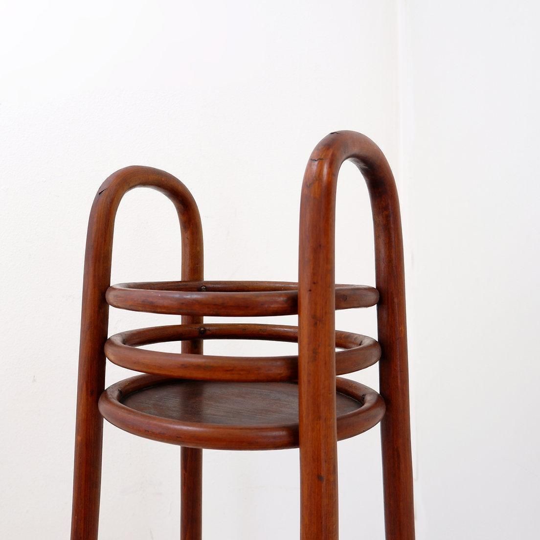 photo for sale Bentwood Pedestal   Flower Stand Attributed To Jacob & Josef Kohn, 1890s