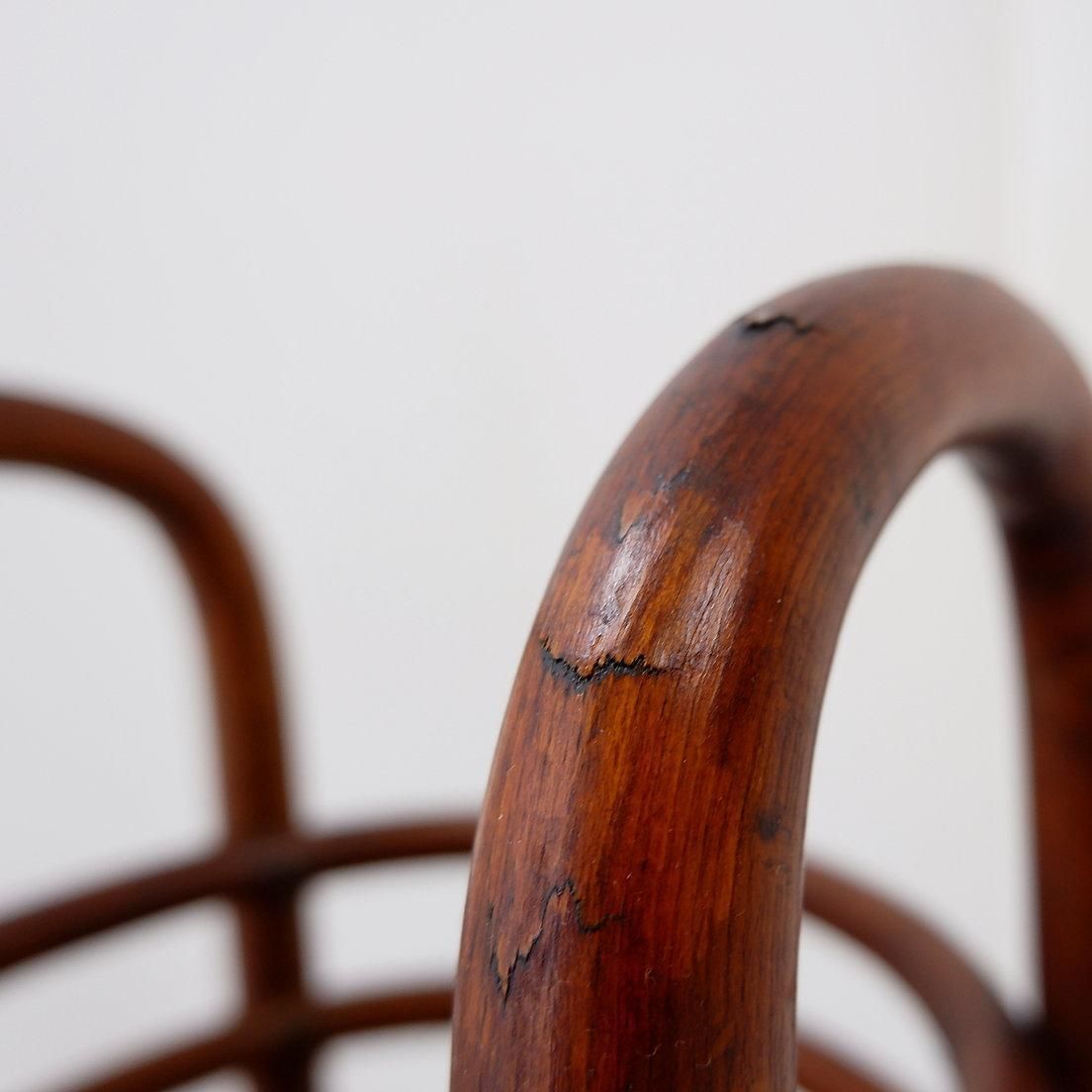 photo vintage Bentwood Pedestal   Flower Stand Attributed To Jacob & Josef Kohn, 1890s