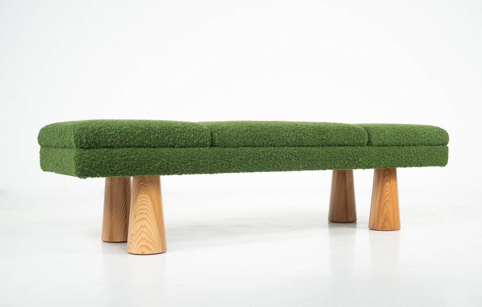 photo furniture Contemporary Green Bench, Wood And Fabric, Italy