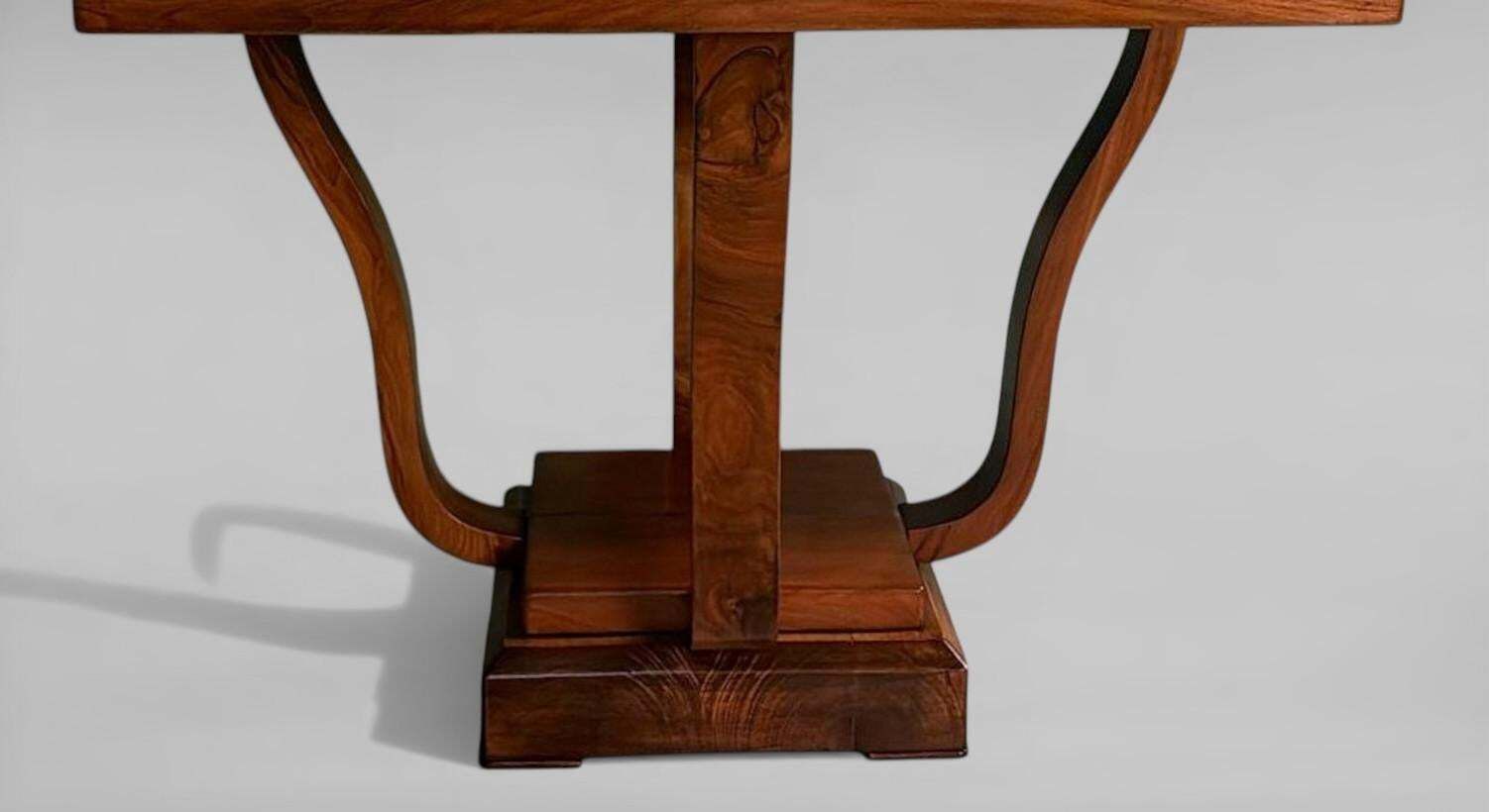 photo buy Italian Art Deco Square Coffee Table With Dual Tier Base