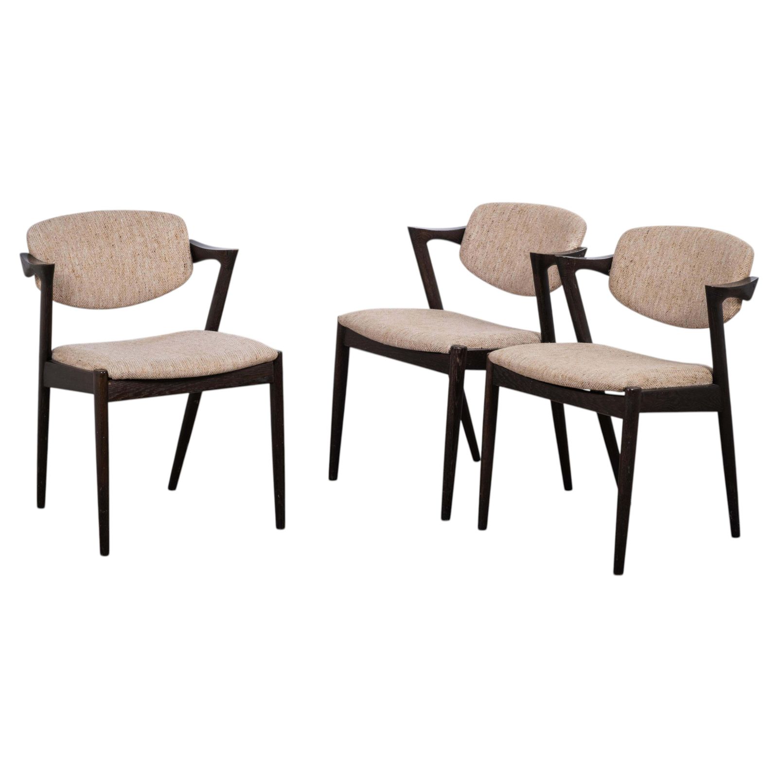 Set Of 3 Dining Chairs By Kai Kristiansen For Schou Andersen, Denmark, 1950s