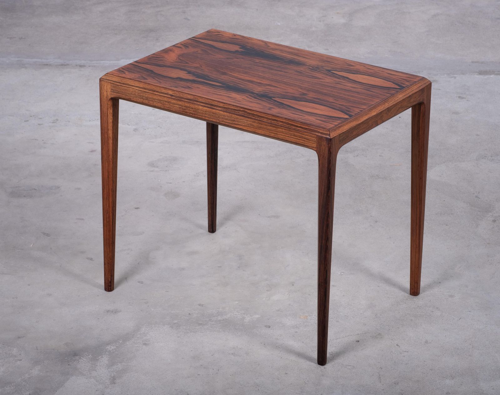 Rosewood Side Table By Johannes Andersen For Silkeborg Møbelfabrik, Denmark photo furniture