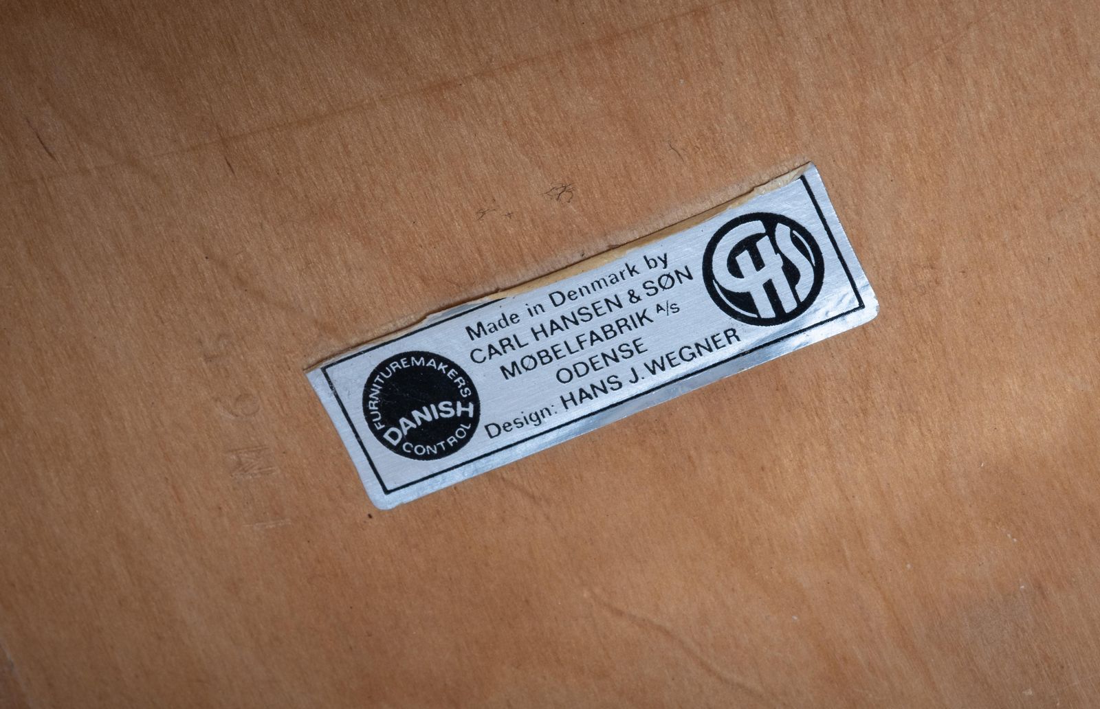 Eiken eetkamerstoel van Hans J. Wegner voor Carl Hansen & Søn, Denemarken, 1952 photo vintage