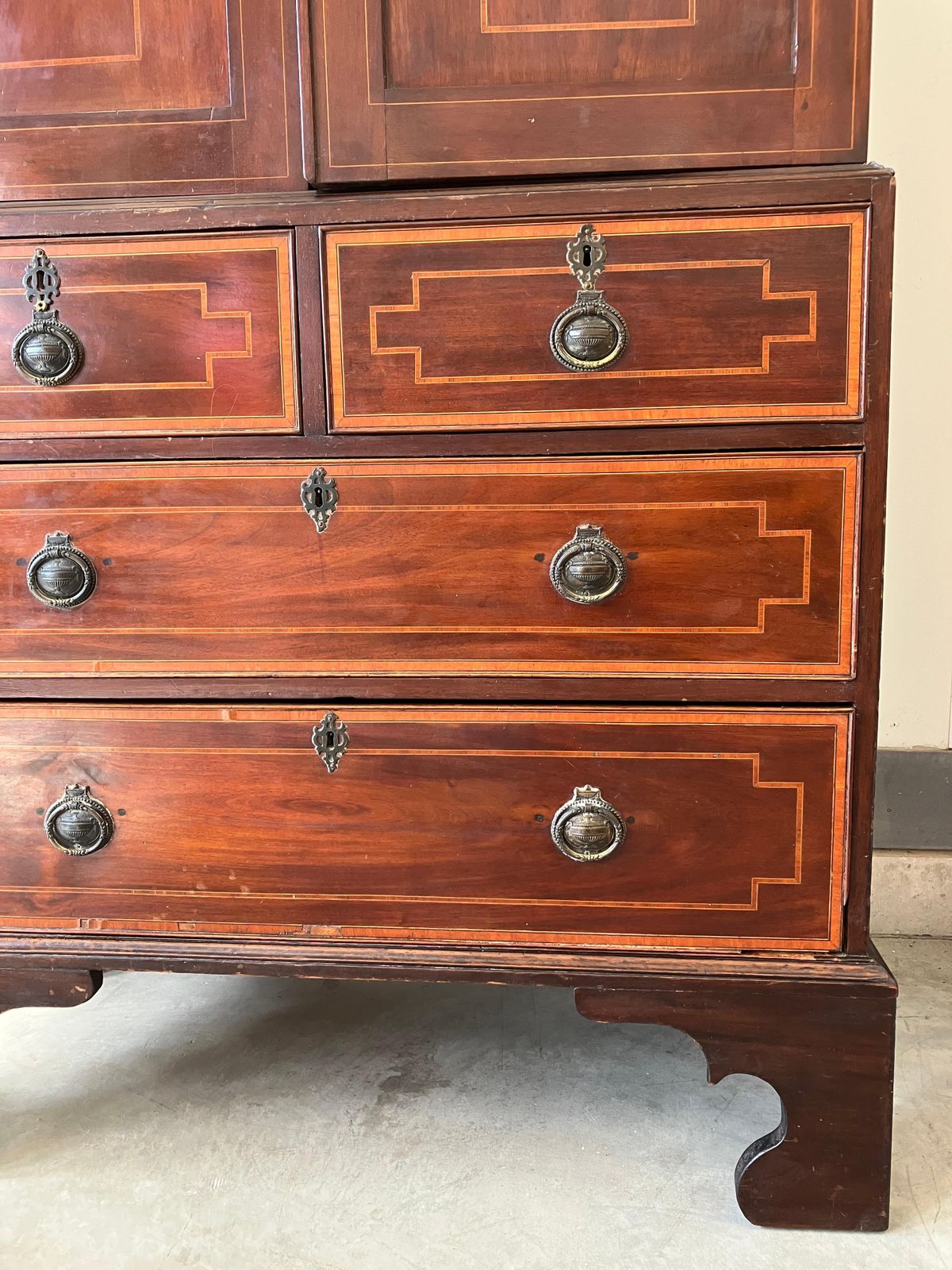 photo for sale Antique Linen Press, English, Georgian, Housekeeper's Cupboard, Circa 1780
