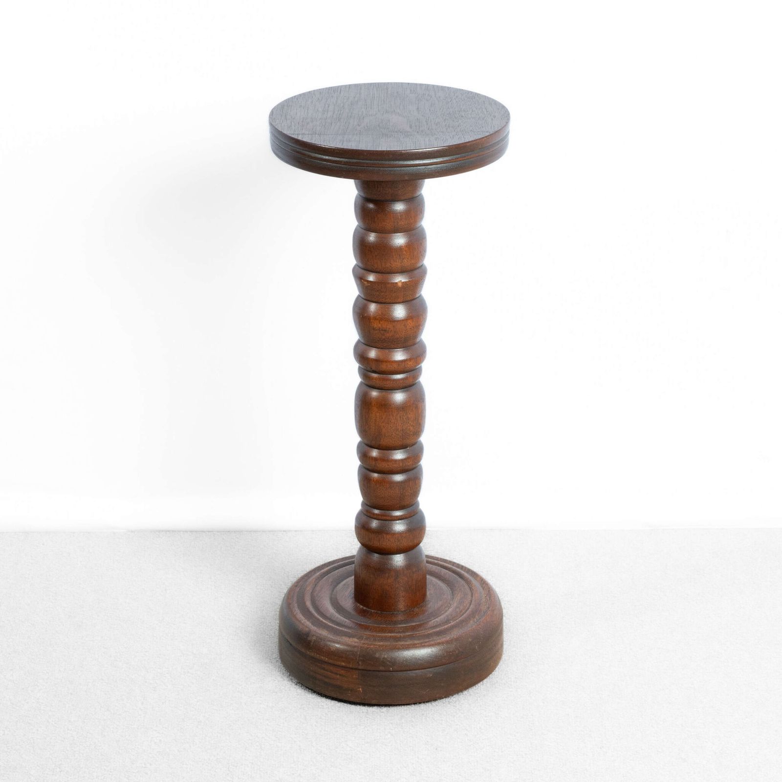 Hardwood Bobbin Pedestal Attributed To Charles Dudouyt photo furniture