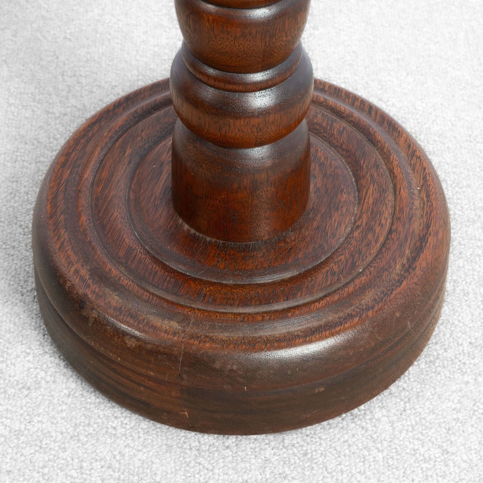 Hardwood Bobbin Pedestal Attributed To Charles Dudouyt photo for sale