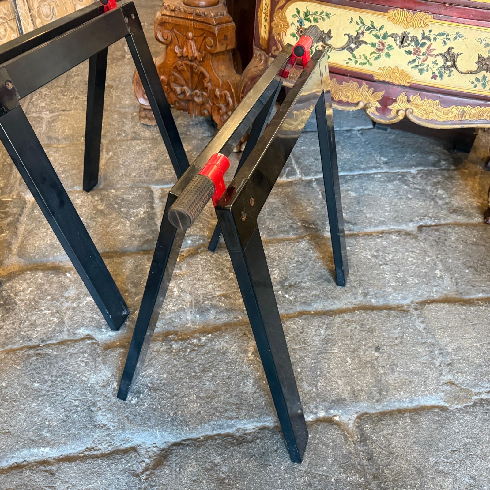 Furniture Set Of Two 1970s Modern Easels For Gaetano Table By Gae Aulenti For Zanotta photo