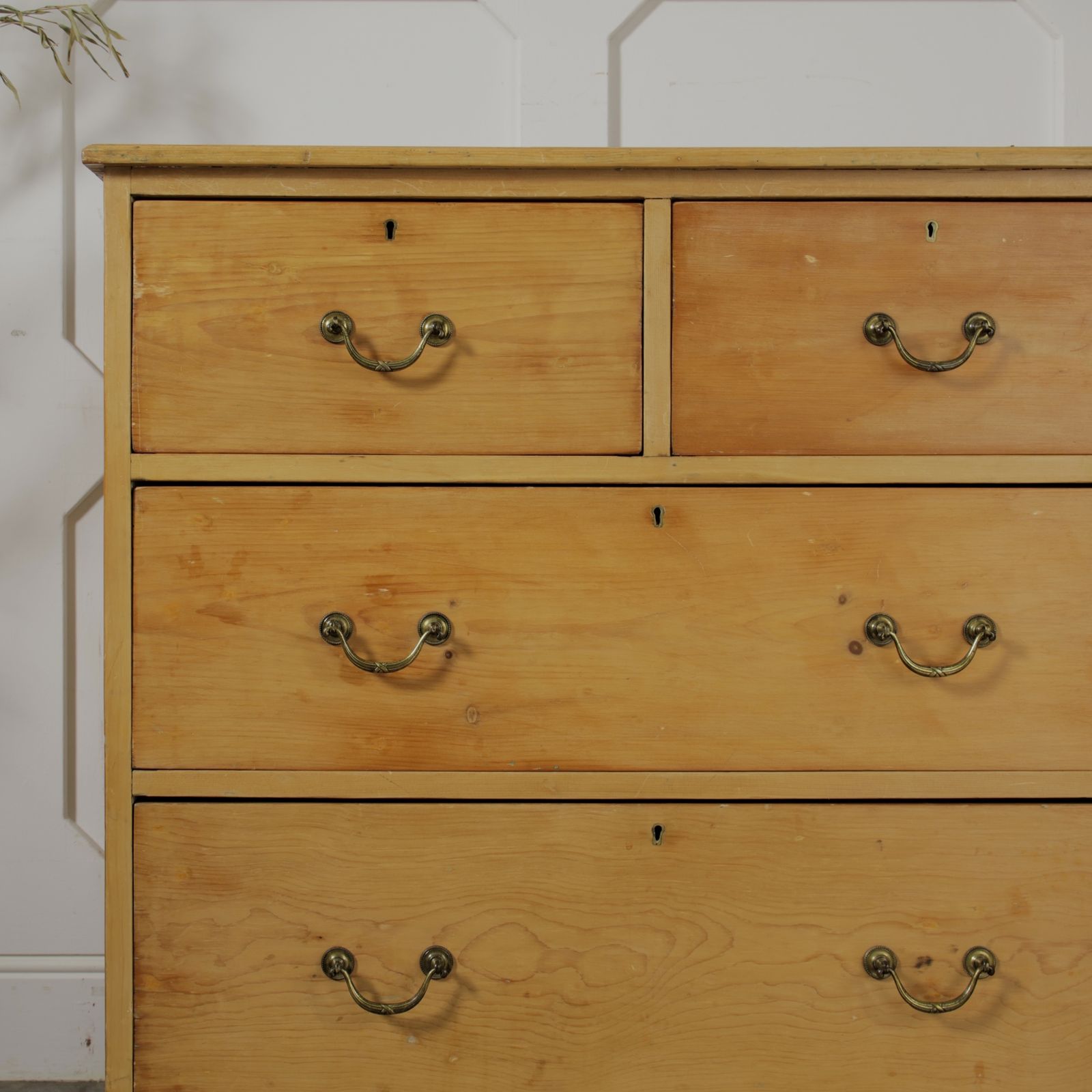 photo for sale Victorian Stripped Pine Chest Of Drawers