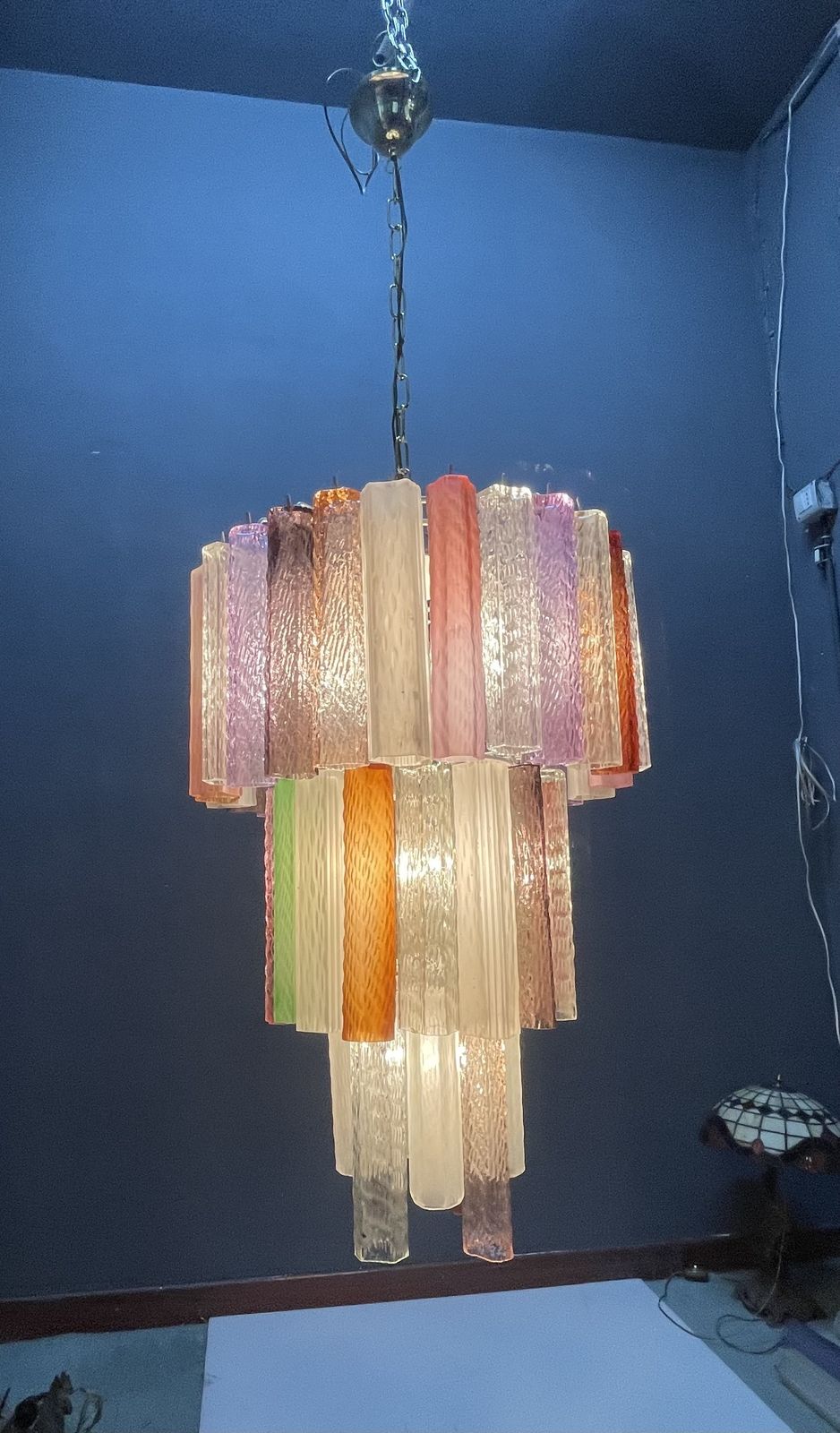 Italian Murano Glass Pop Art Chandelier, 1980s