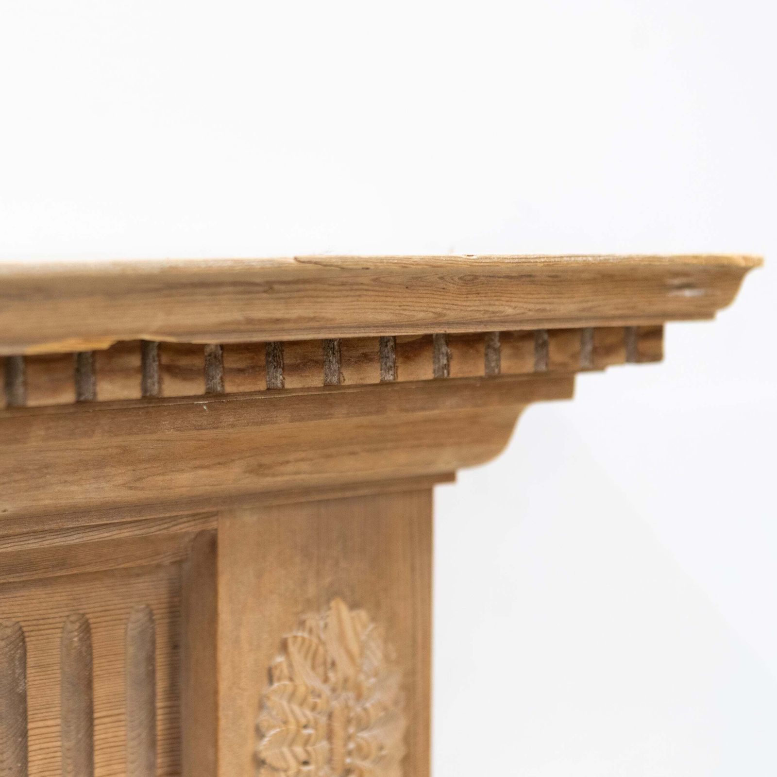 Reclaimed Richly Decorated Wooden Fireplace Surround photo Home Fixtures