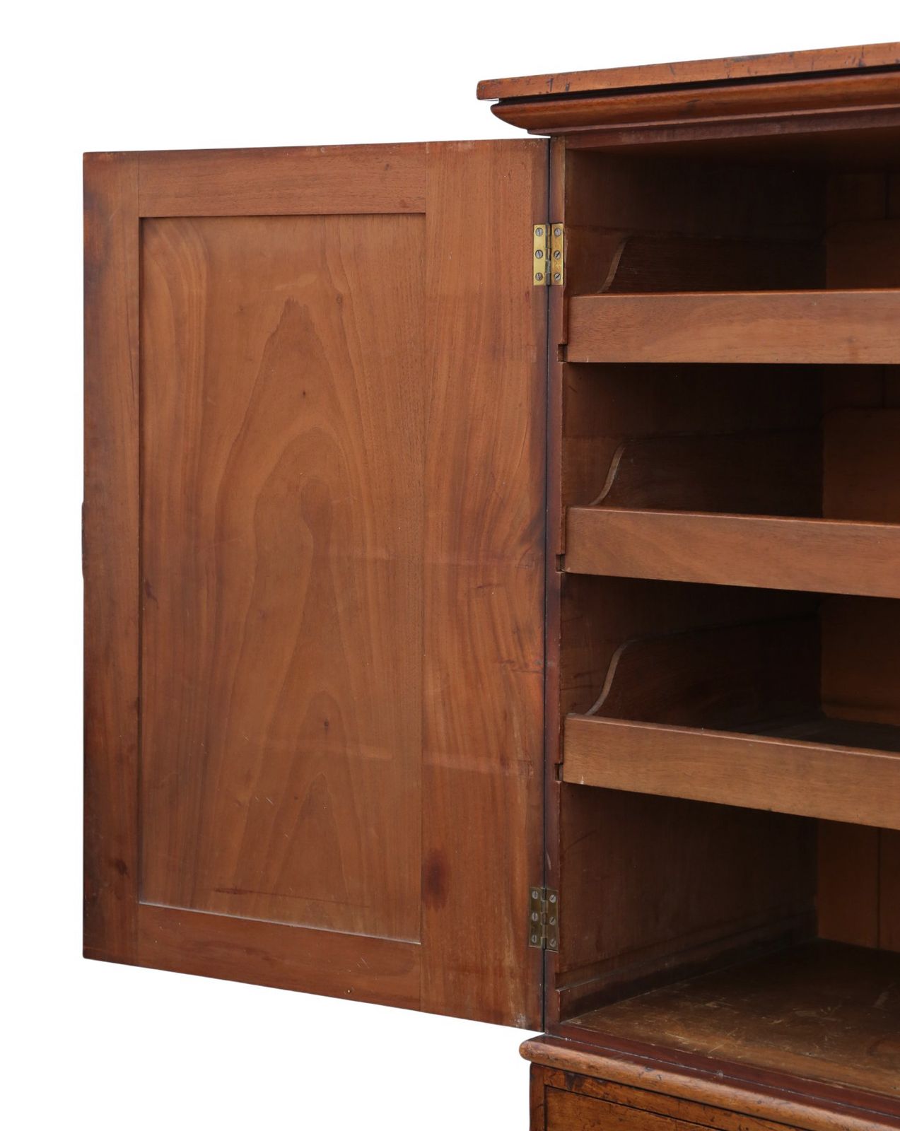 Antique C.1800 Georgian Mahogany Linen Press Wardrobe Cupboard Chest – Fine Quality photo buy