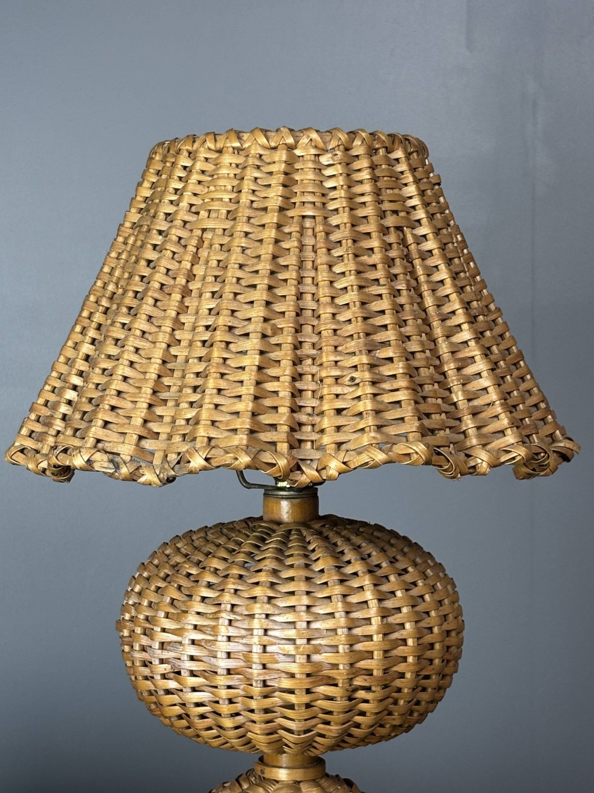 photo furniture Page 1 Of 16 Midcentury Rattan Wicker Mushroom Table Lamp, 1950s
