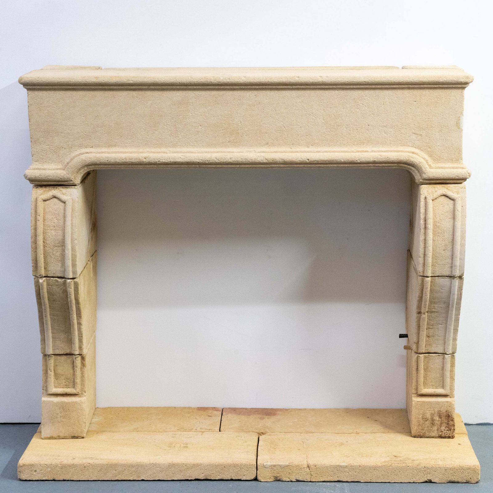 Reclaimed French Provincial Architectural Stone Surround & Hearth photo 5500.0