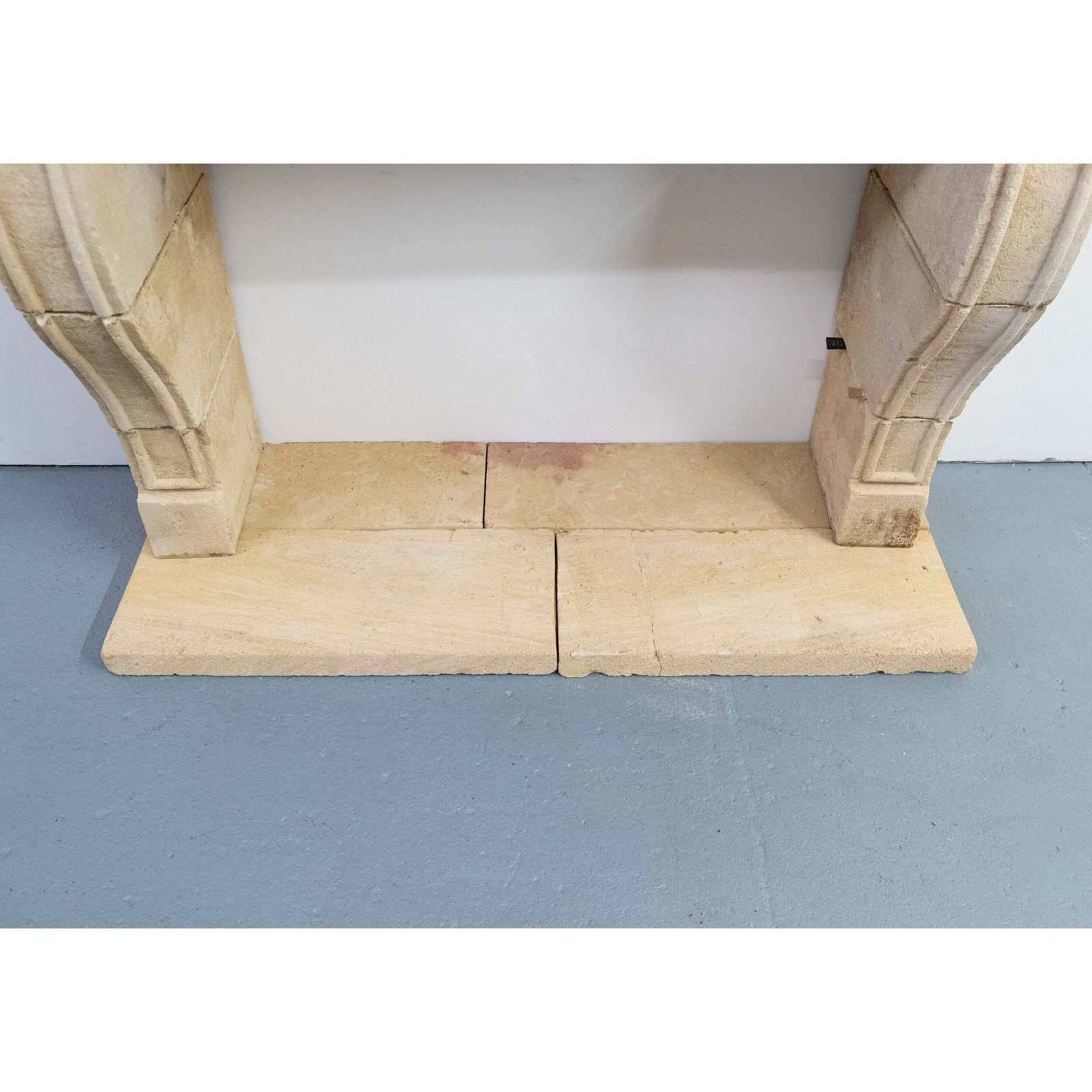 photo vinterior Reclaimed French Provincial Architectural Stone Surround & Hearth