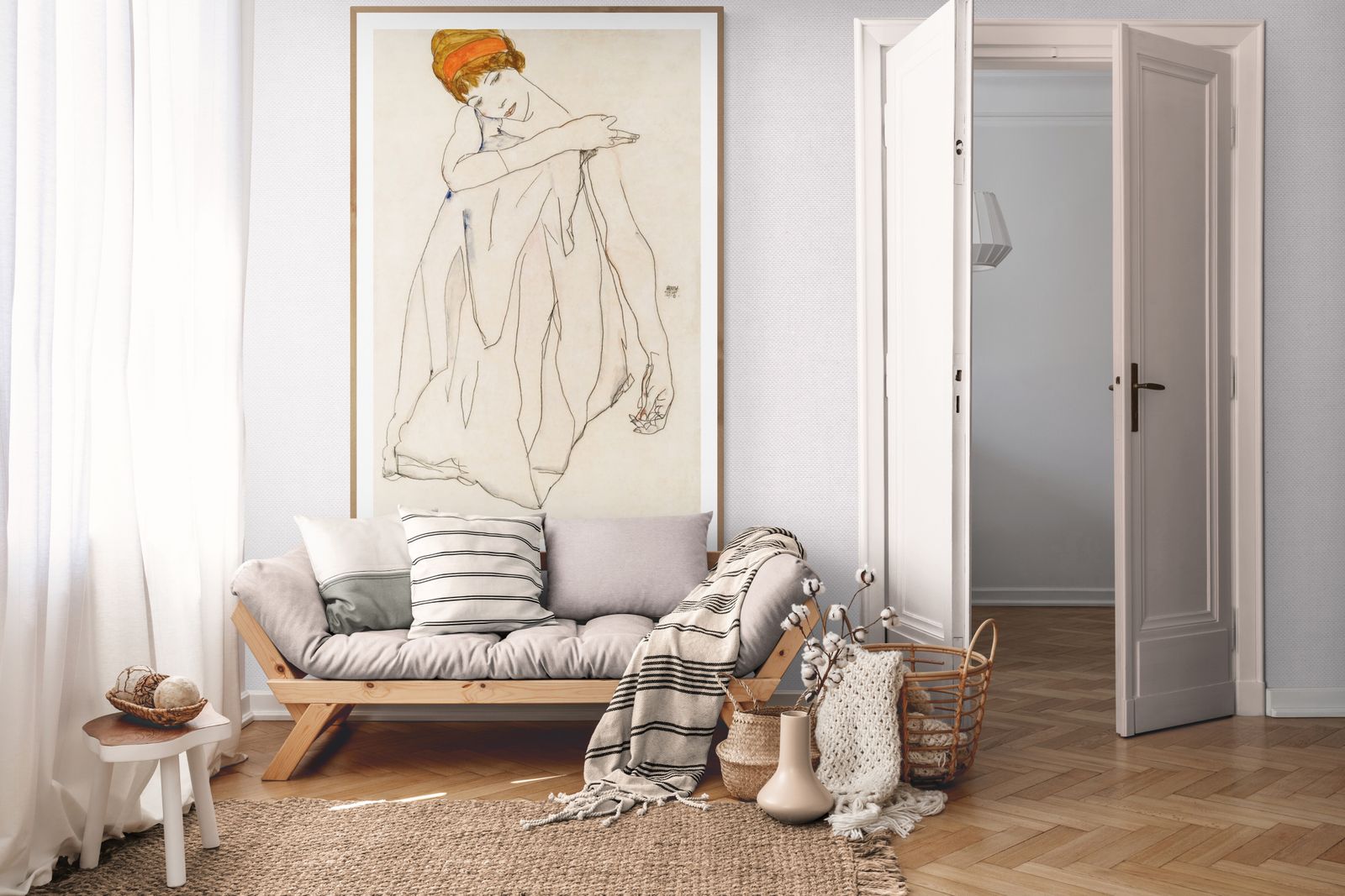 Egon Schiele Mid Century Wall Art Digital Print