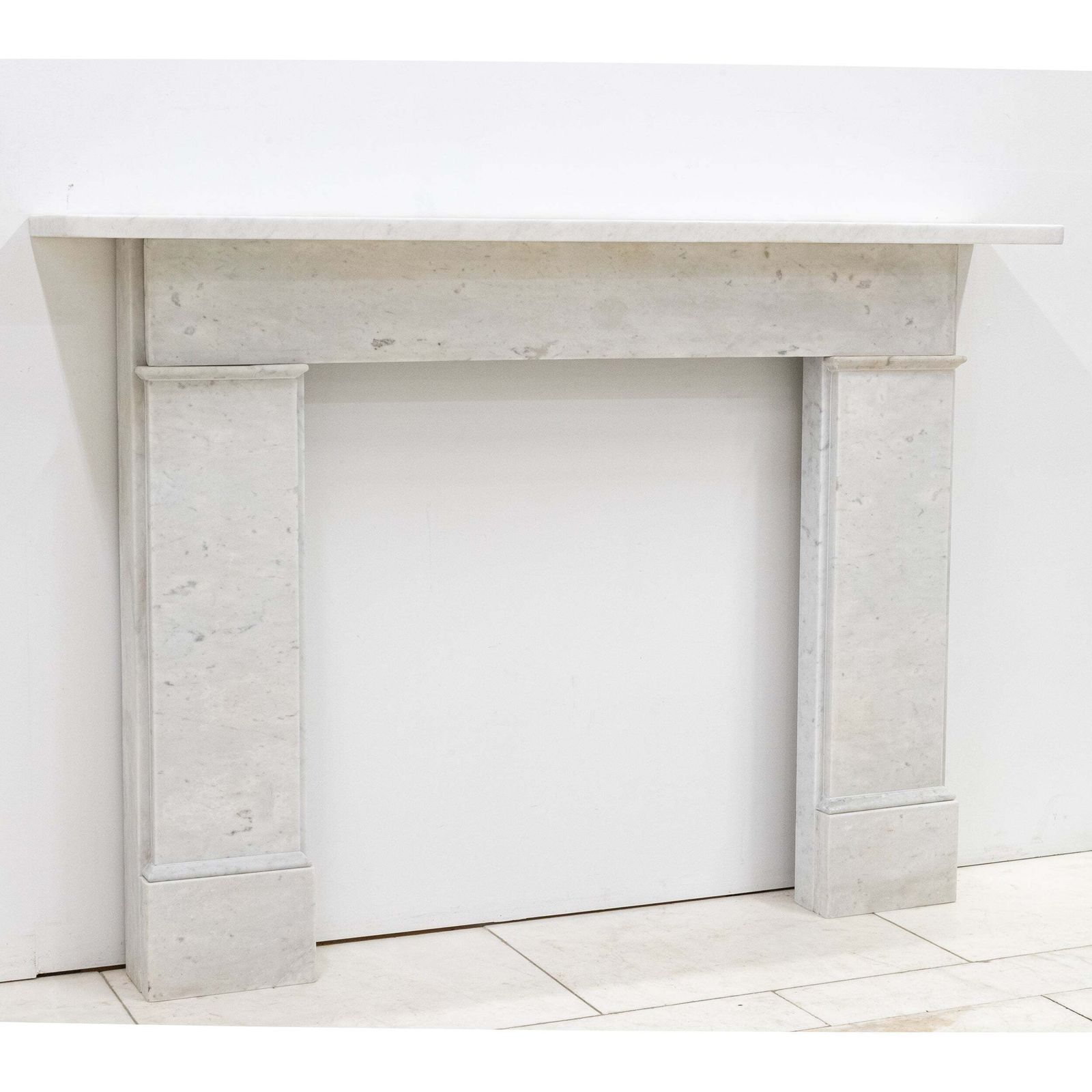 Antique Carrara Marble Late Georgian Fireplace Surround photo vintage